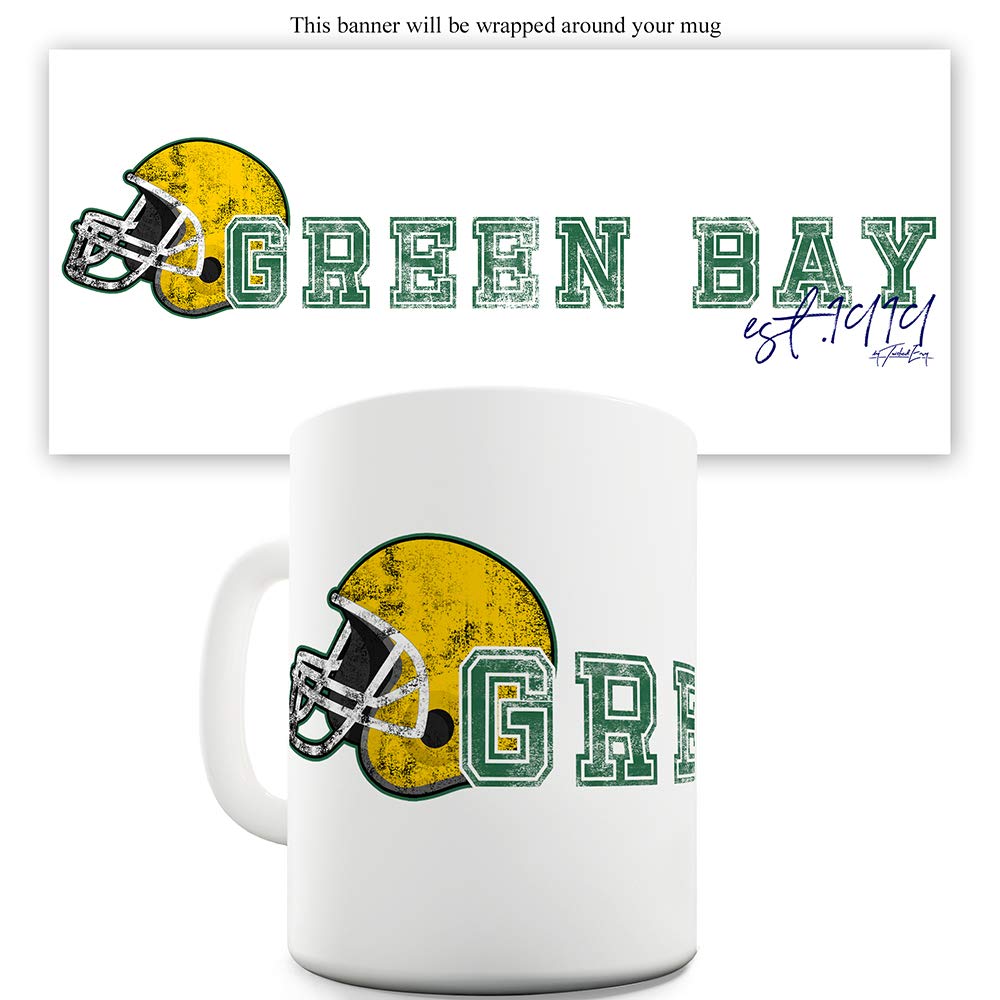 Green Bay Packers 15 oz Funny Coffee Mug - NFL Team Logo Ceramic Cup for Women & Men - Perfect for Gameday, Office, or Gift Giving