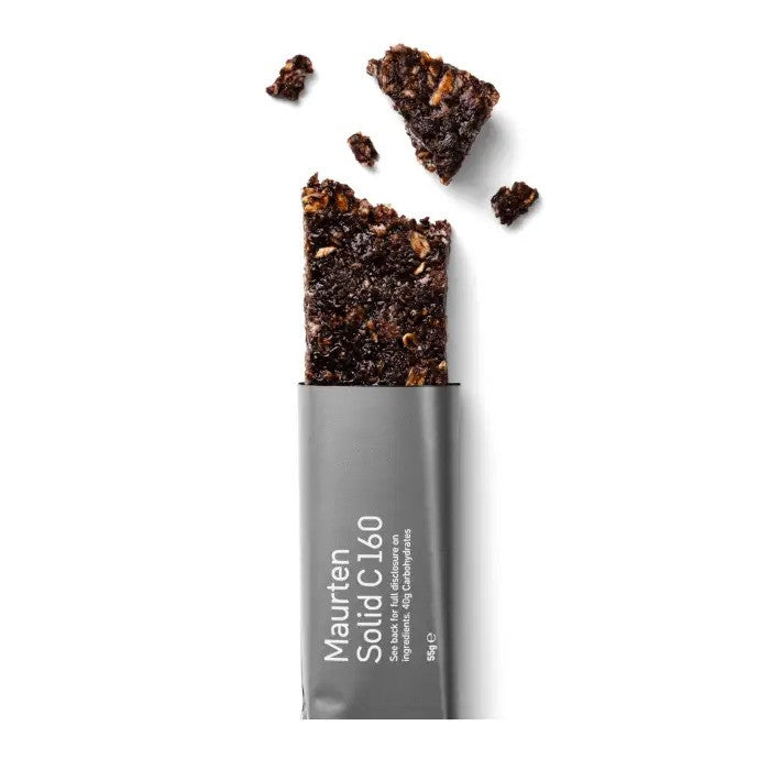 Maurten Solid 160 Cacao Energy Bar - High-Performance Sports Nutrition for Runners, Cyclists & Athletes - Ideal for Marathon Training & Endurance Events