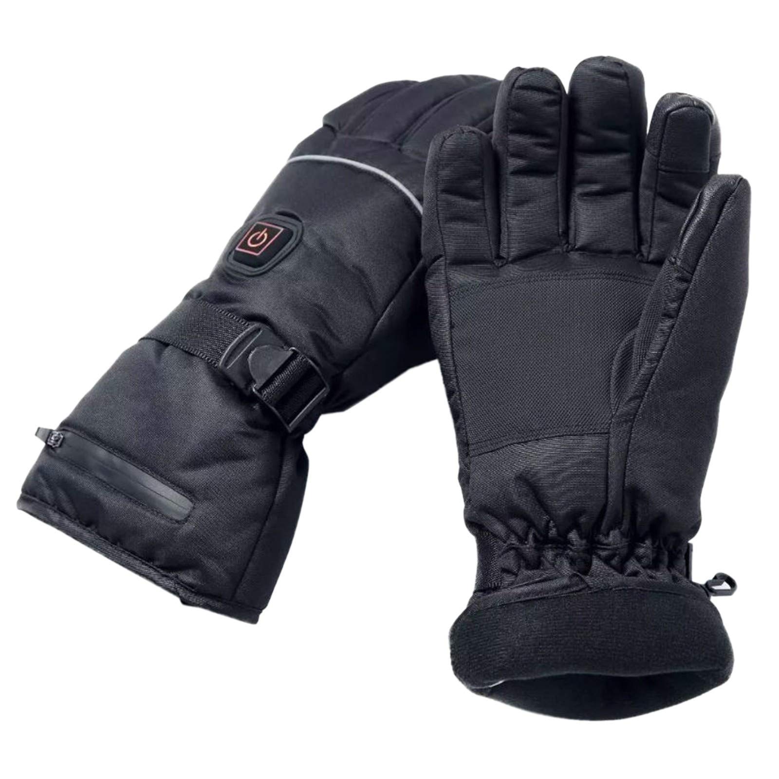 Heated Washable Gloves for Men - Rechargeable Winter Gloves with AA Batteries for Camping, Hiking & Hunting | Perfect Outdoor Gifts for Men (Back, L) - Stay Warm in Cold Weather