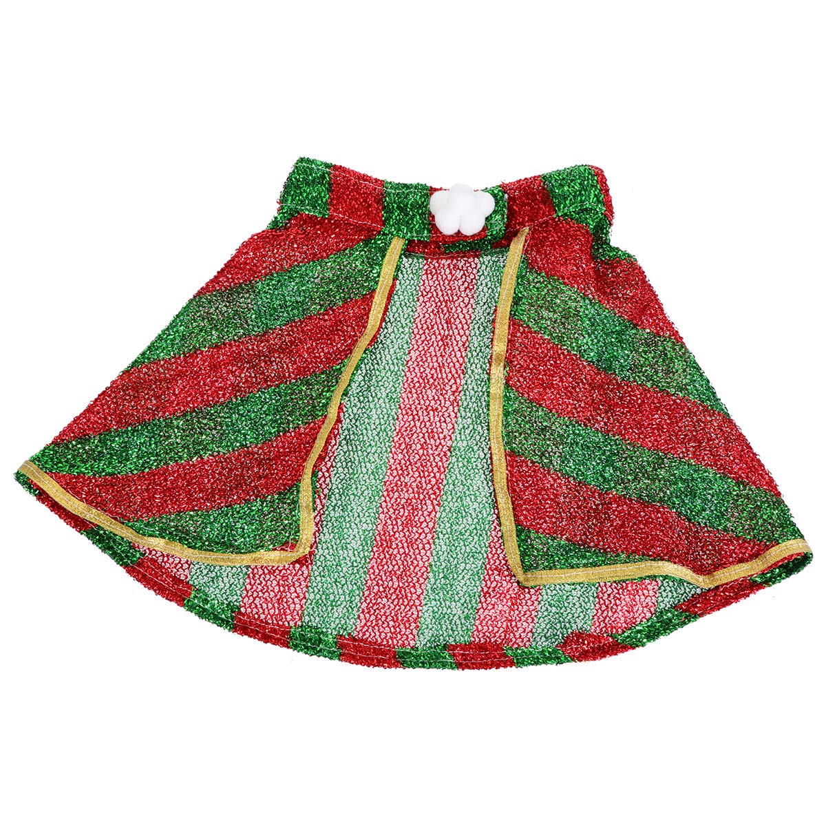 iplusmile Funny Striped Pet Cloak - Christmas Cat Cape for Cosplay, Holiday Pet Costume, Perfect for Christmas Photos & Party Dress-Up