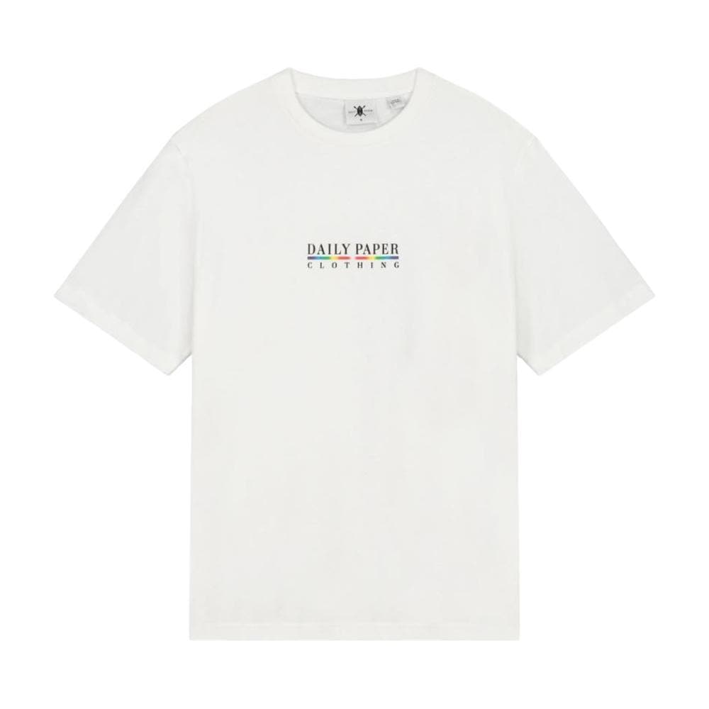 DAILY PAPER JORWHI WHITE T-Shirt for Men - Premium Cotton Streetwear Tee - Trendy Casual Outfit for Urban Style & Everyday Wear