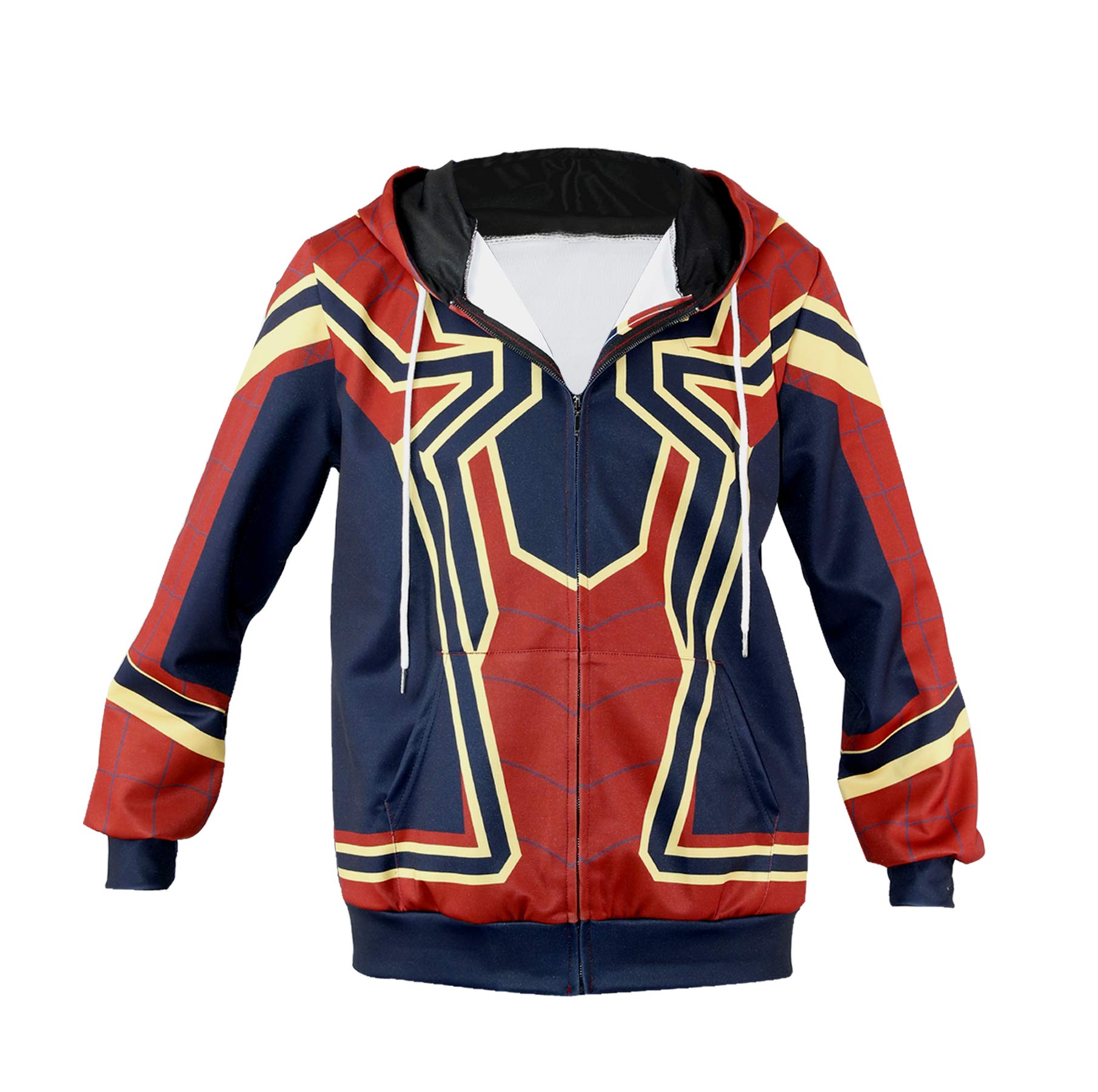 MEIVEIL Halloween Cosplay Costume Superhero Hoodie Jacket for Adults - Perfect for Halloween Parties, Cosplay Events & Superhero Themed Outfits