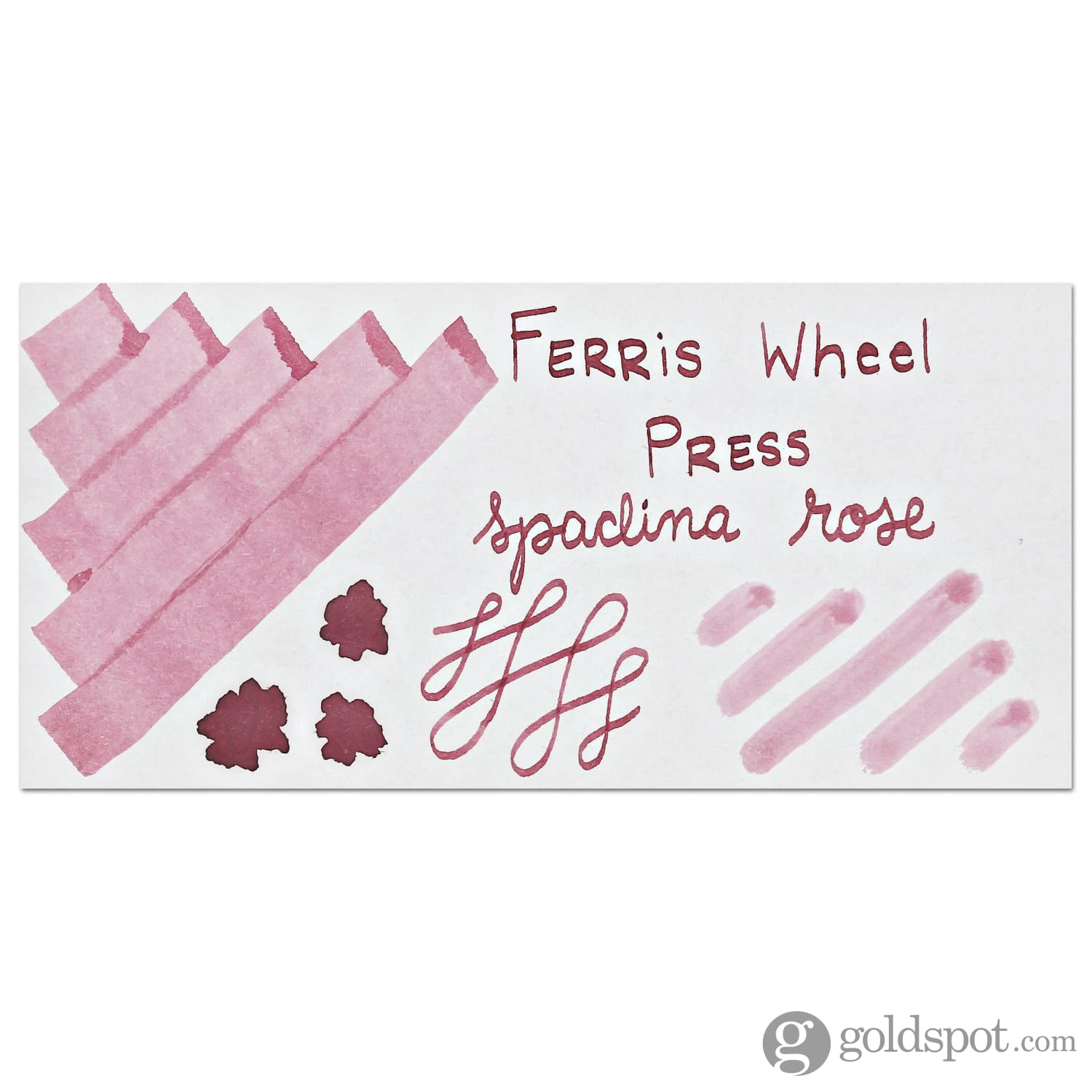Ferris Wheel Press Spadina Rose Fountain Pen Ink - 38mL Bottle for Calligraphy, Journaling & Artistic Writing - Premium Ink for Dip Pens & Fine Nibs