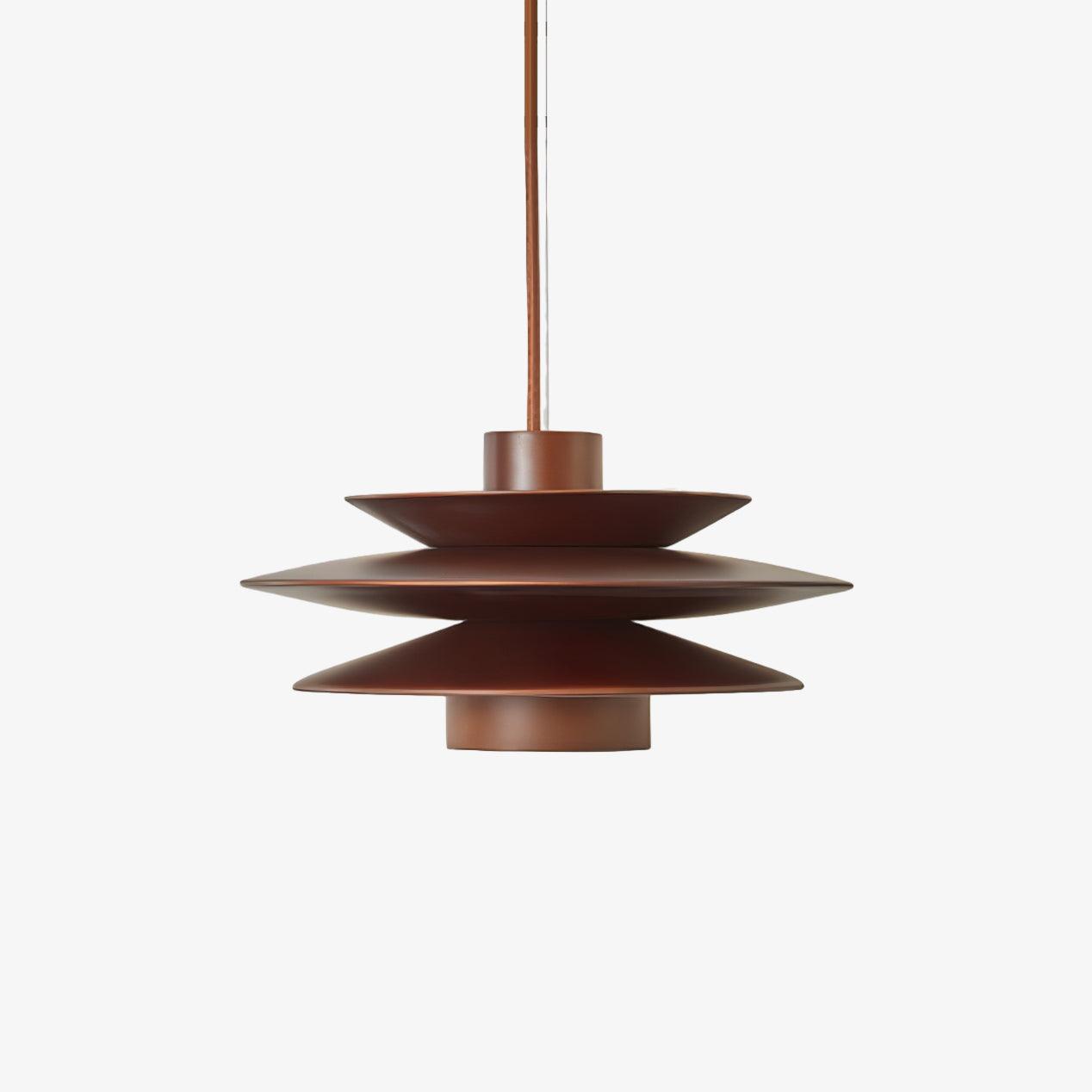 Handmade Cascade Wooden Disc Pendant Light - Natural Boho Ceiling Lamp for Living Room, Bedroom & Dining Room Decor - Perfect for Modern Farmhouse, Rustic & Scandinavian Style Homes