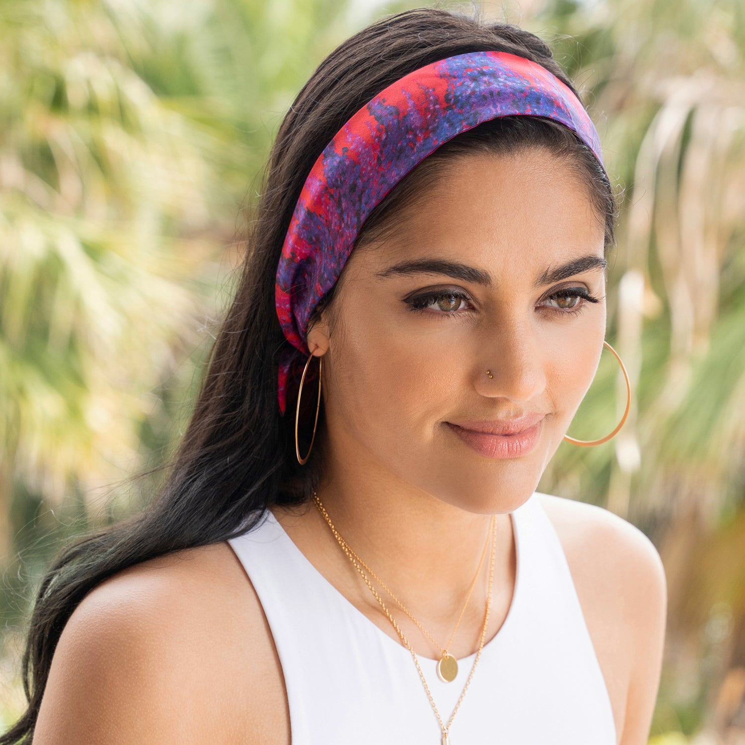 Luxury Fuchsia Silk Twilly Scarf - Elegant Fashion Accessory for Women, Perfect for Handbags, Hats & Hair Styling