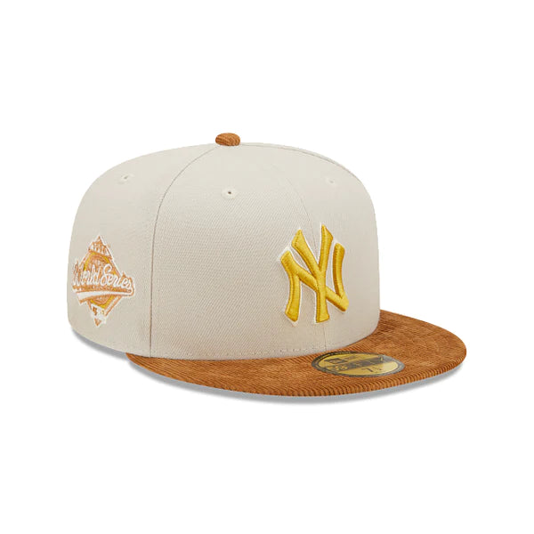 New York Yankees 1996 World Series Corduroy Black 59FIFTY Fitted Hat for Men - Perfect for Baseball Games, Sports Events & Casual Wear