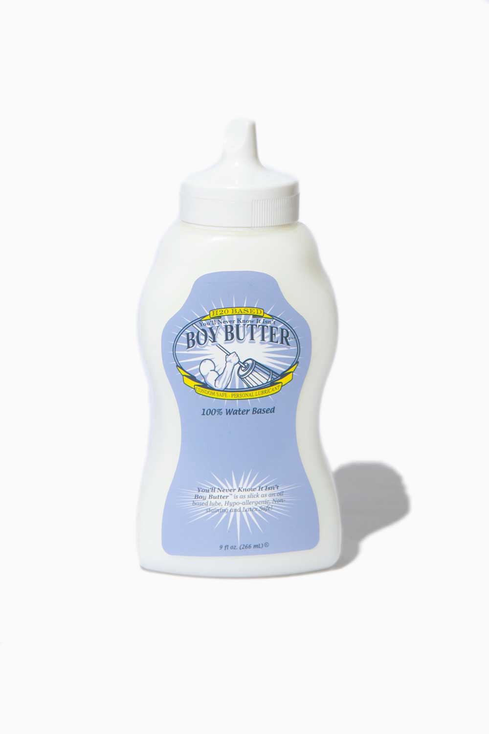 BOY BUTTER H20 Water-Based Lubricant 266ml | Long-Lasting, Hypoallergenic, Silky Smooth | Perfect for Massage, Intimacy & Sensual Play