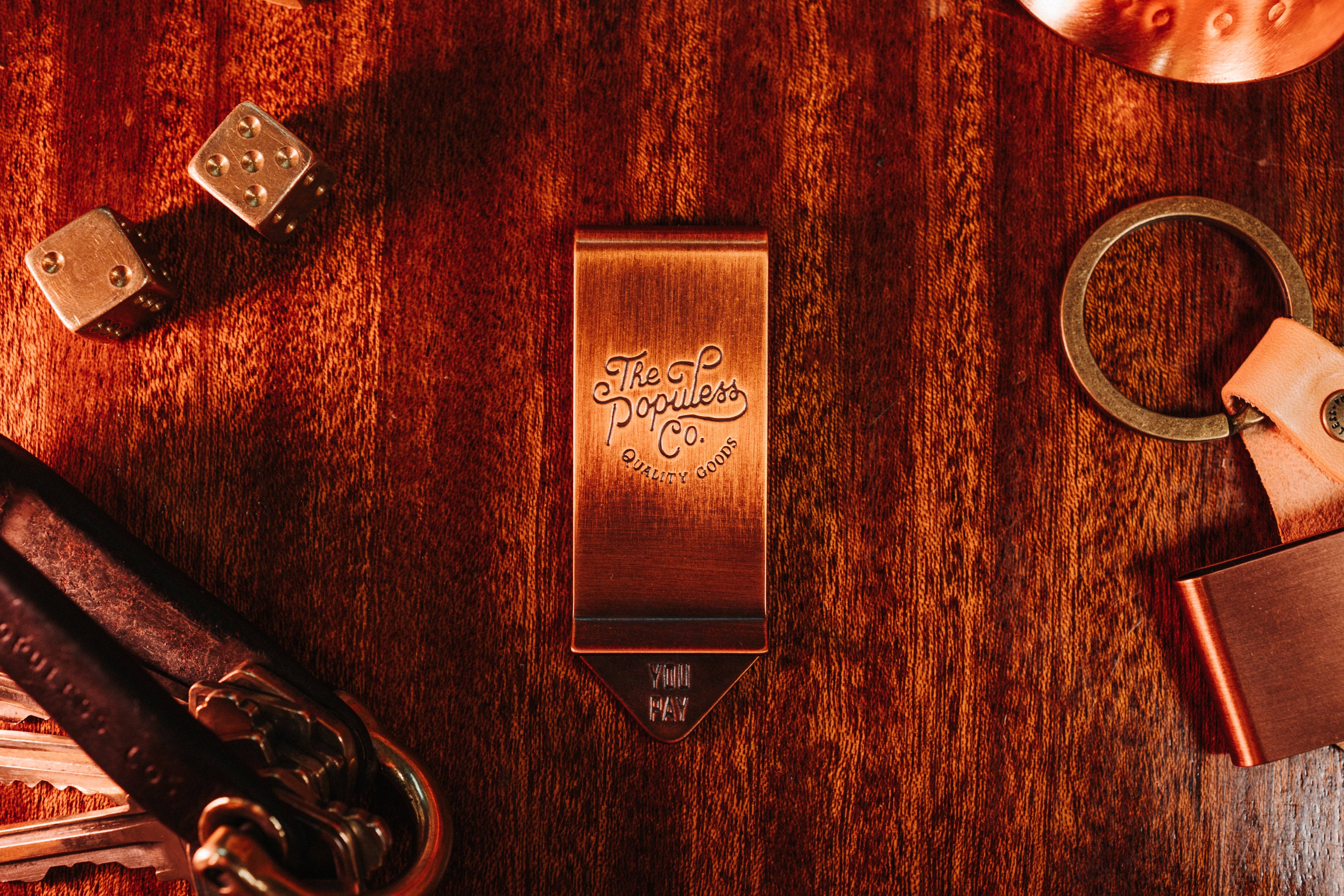 The Gambler Money Clip - Antique Copper Style for Men | Perfect for Cash, Cards & ID | Ideal for Casino Nights, Gifts & Everyday Carry