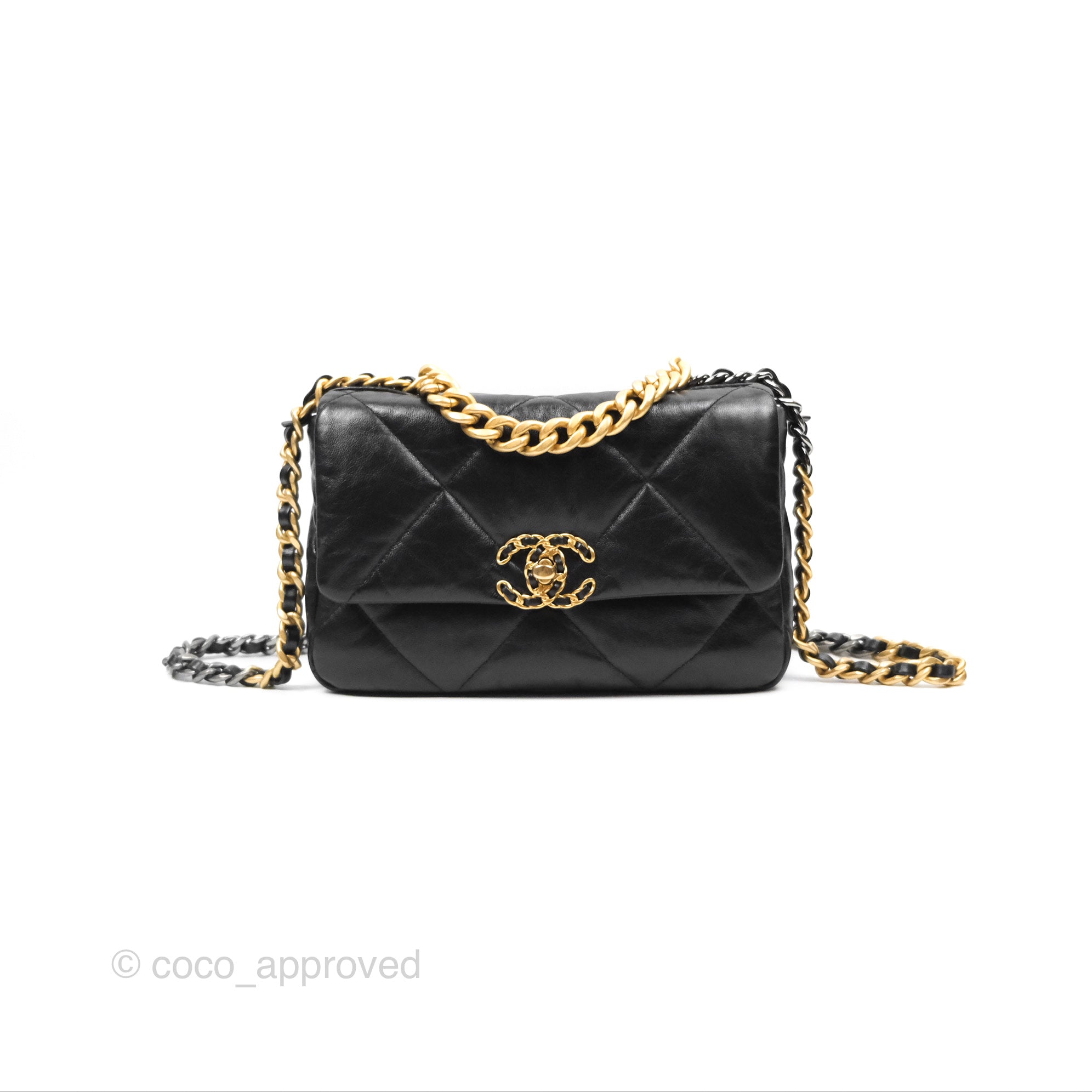 Chanel 19 Small Handbag Black Mixed Hardware - Luxury Designer Crossbody Bag for Women, Perfect for Date Night & Evening Events