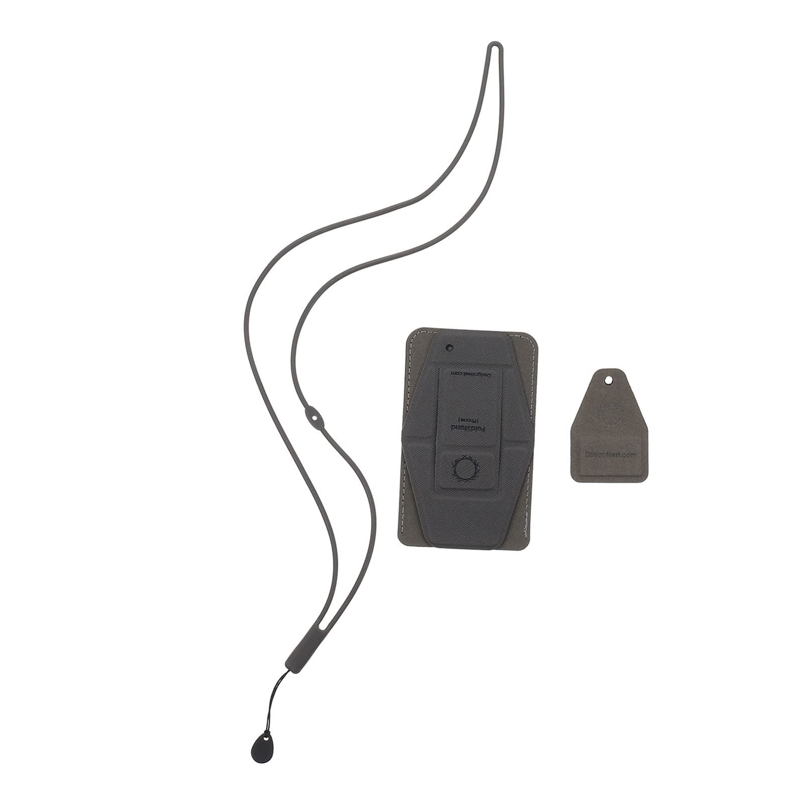 UKCOCO 1 Set of Adhesive Phone Stand - Portable Cell Phone Holder with Back Card Slot | Perfect for Desk, Car Dashboard & Travel Use