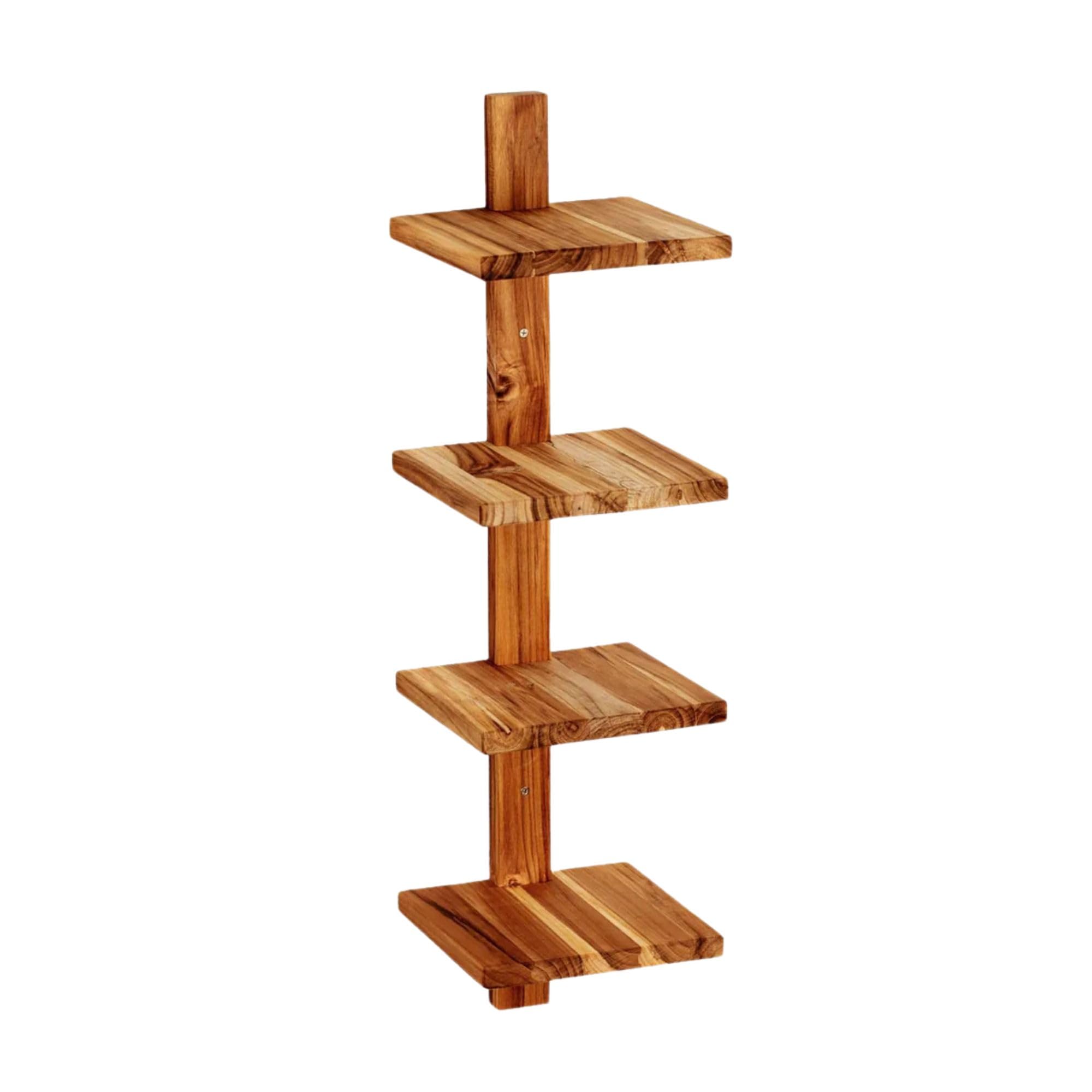 Teak Takara 4-Tier Column Shelf - 33