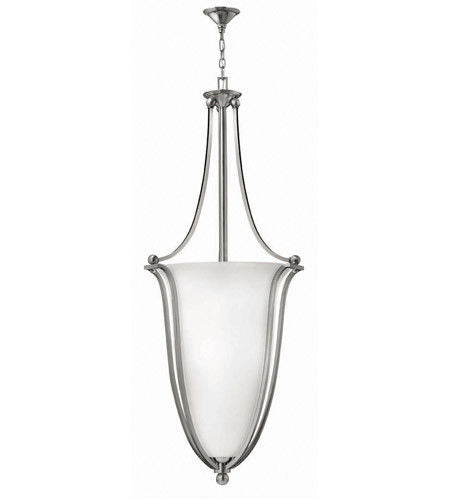 Hinkley Lighting 4668 BN Bolla Collection 8-Light Chandelier in Brushed Nickel Finish - Modern Dining Room Pendant Light for Kitchen Island, Foyer & Living Room