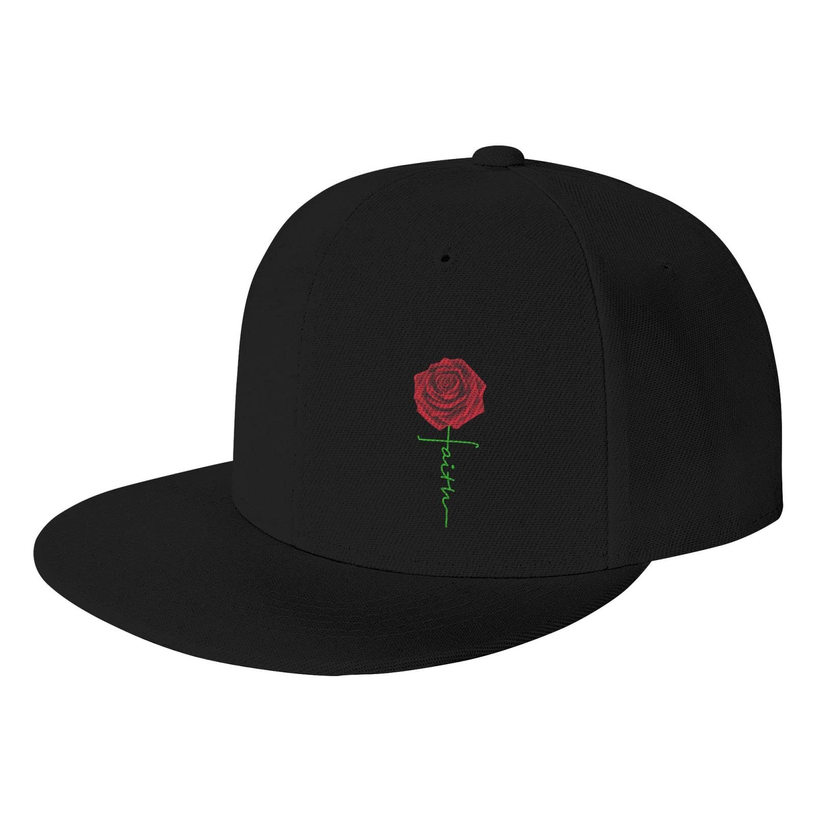 Adjustable Snapback Baseball Cap for Men & Women - Flat Bill Hip Hop Style with Christian Jesus Cross Design - Perfect for Streetwear, Rap Concerts & Casual Outfits