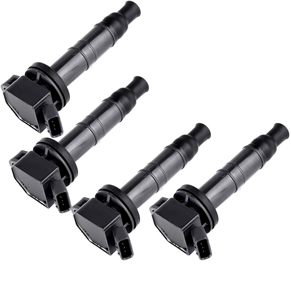 LINNCAS Ignition Coil UF333 Coil Pack - Compatible with 2005-2010 Toyota tC Coupe 2.4L & 2002-2003 Toyota Solara Convertible 2.4L (4-Piece Set) - High Performance Replacement Part for Smoother Engine Start & Better Fuel Efficiency