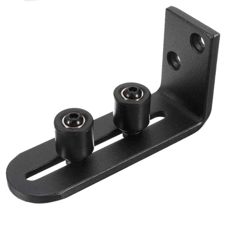 Adjustable Sliding Bottom Floor Guide Clips with Screws - Wall Mount Door Stay Roller Fittings for Smooth Sliding Doors - Perfect for Closet, Cabinet, and Barn Doors