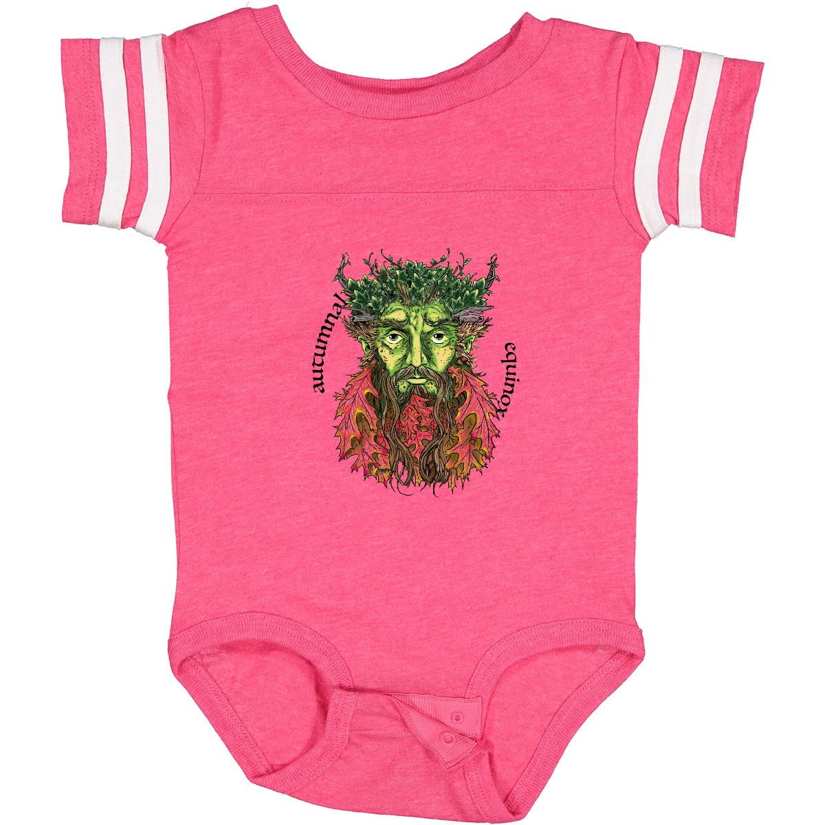 Inktastic Autumnal Equinox Green Man Fall Baby Bodysuit - Cute Autumn Outfit for Infants, Halloween & Thanksgiving Baby Clothing Gift