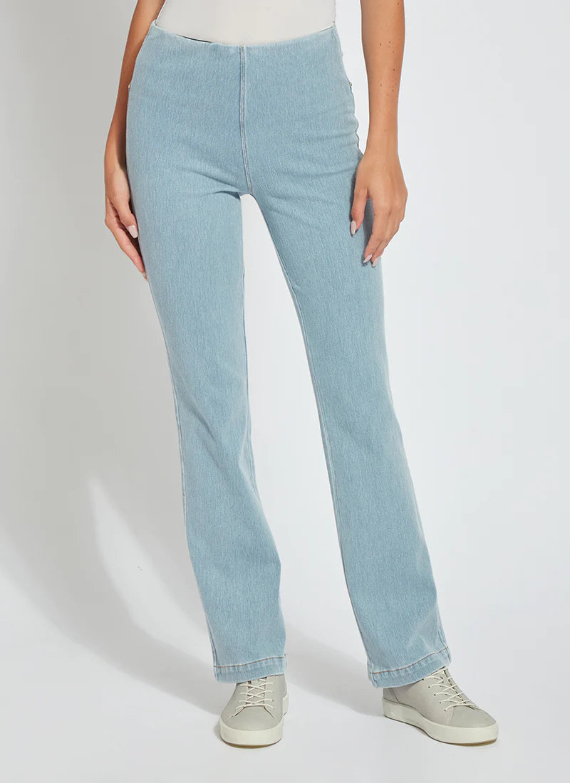Baby Bootcut Denim Jeans - Soft Stretch Bleached Blue Wash for Toddlers | Comfortable Playtime & Casual Outfit