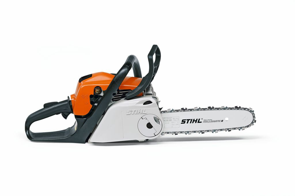 Stihl MS 181 C BE 16-Inch Gas Chainsaw with Easy2Start System - 31.8cc Low Emission Engine for Home & Garden Wood Cutting, Tree Trimming & Firewood Preparation