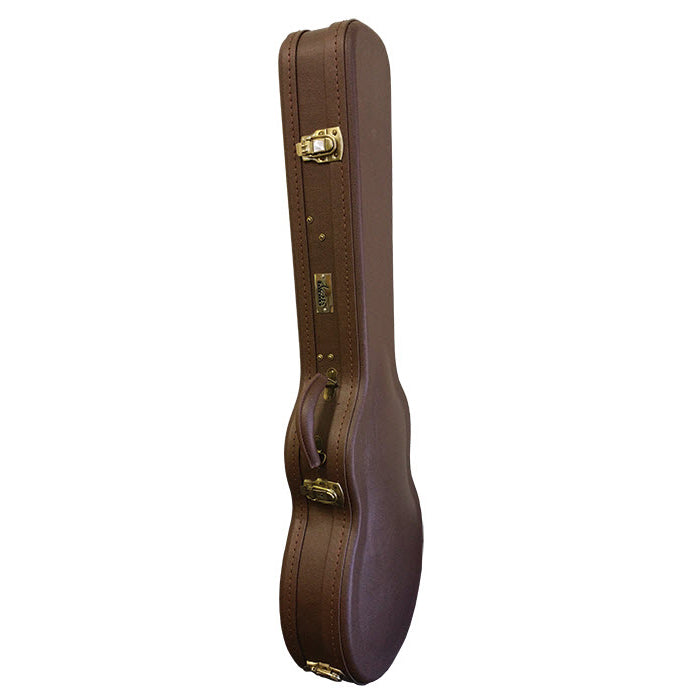 Premium DCM LPC Les Paul Style Guitar Case - Brown Crocodile Grain for Electric Guitars | Perfect for Gigging, Travel & Home Storage