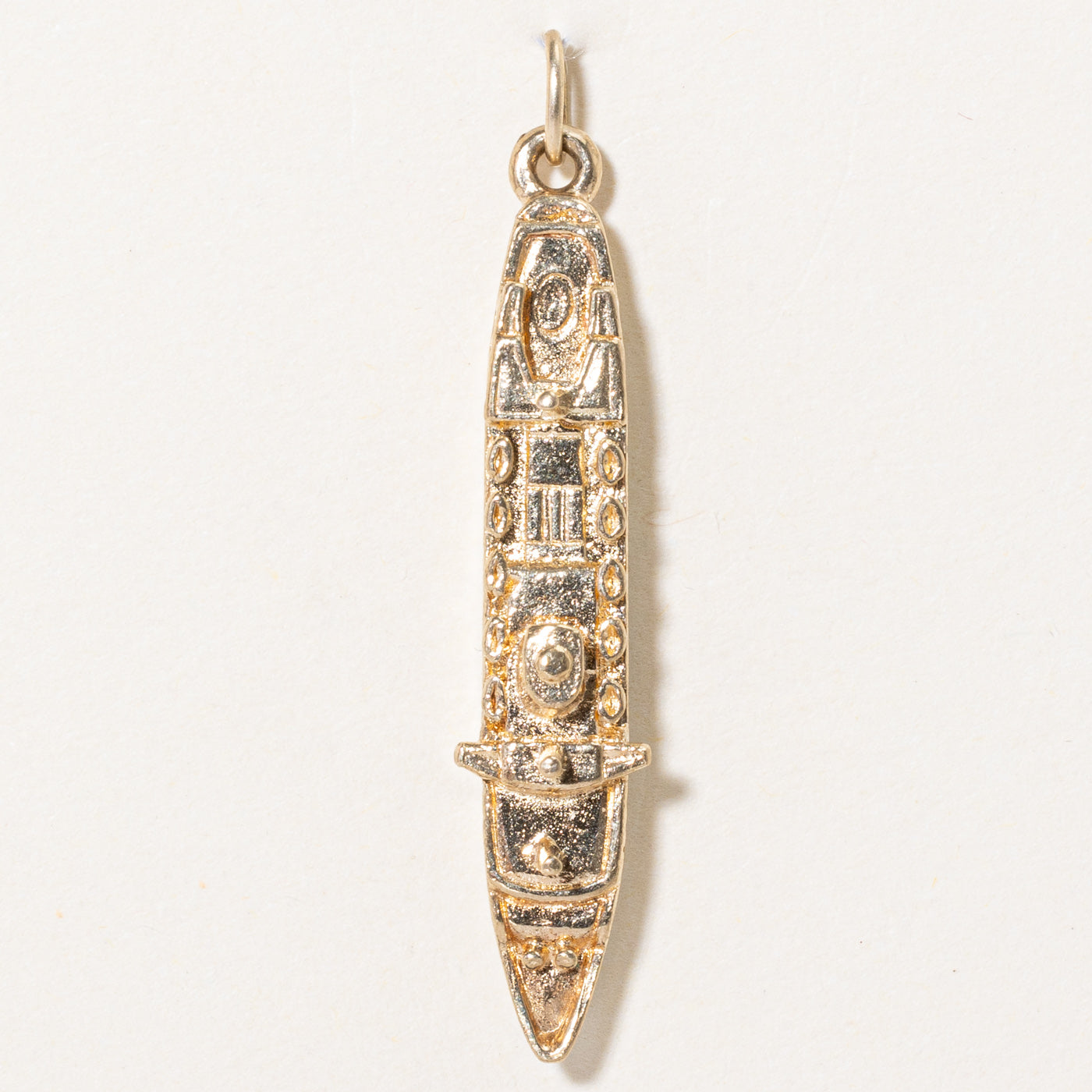 9K Yellow Gold Ship Charm Pendant Necklace - Nautical Jewelry for Women, Perfect for Gifts, Travel & Beach Outfits