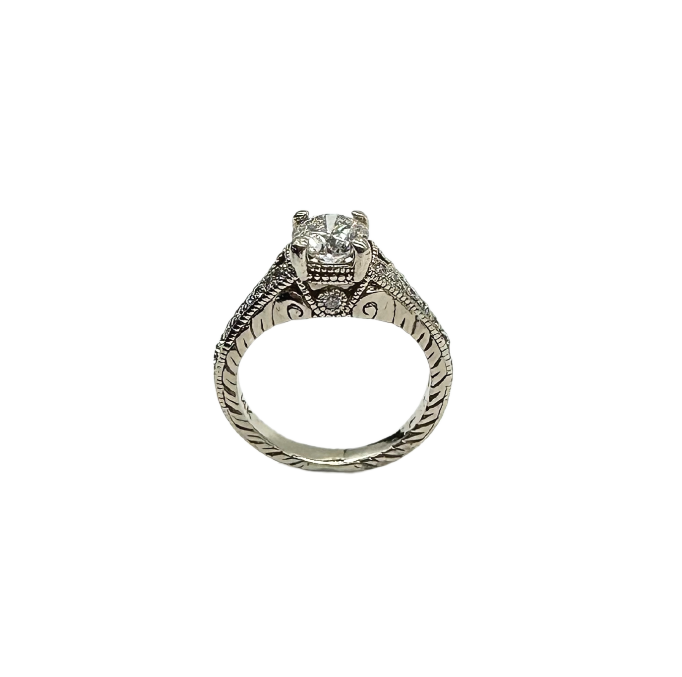 1 CT GIA Certified Diamond Filigree Cathedral Engagement Ring - Perfect for Proposals, Weddings & Anniversary Gifts