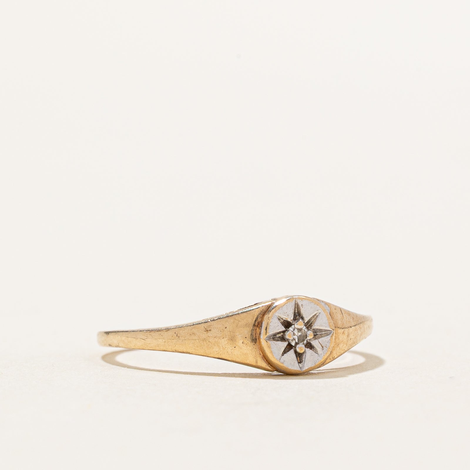0.005ct Diamond Star Ring for Women - Size 4.75 - Elegant Wedding, Engagement & Anniversary Jewelry Gift