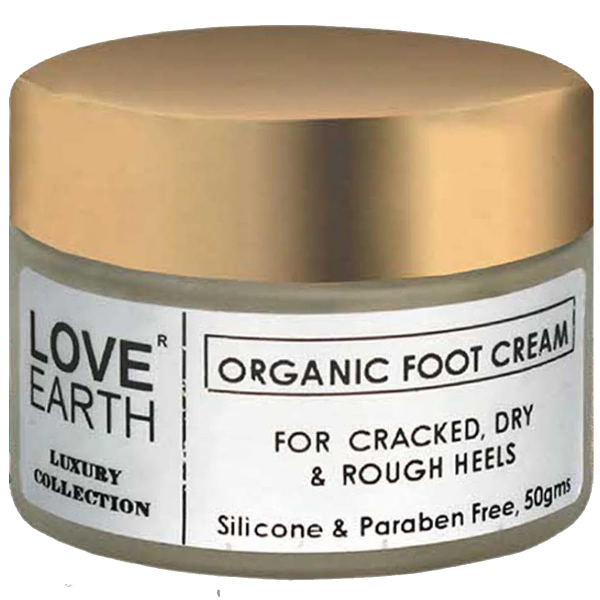 Love Earth Organic Foot Cream with Green Tea & Jojoba Oil - 50gm for Cracked, Dry & Rough Heels | Deep Moisturizing Treatment for Soft Feet | Perfect for Pedicures, Overnight Repair & Winter Foot Care