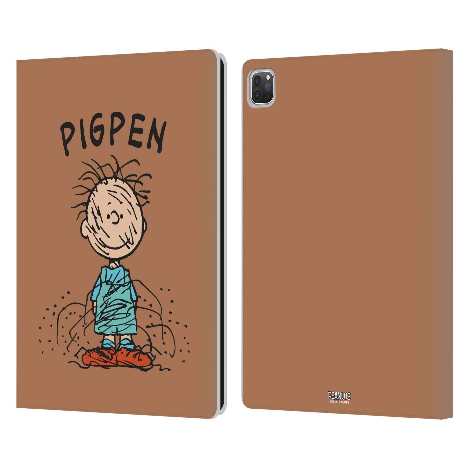 Officially Licensed Peanuts Pigpen Leather Wallet Case for Apple iPad Pro 12.9 (2020/2021/2022) - Premium Book Cover with Character Design - Perfect for Work, Travel & School Protection