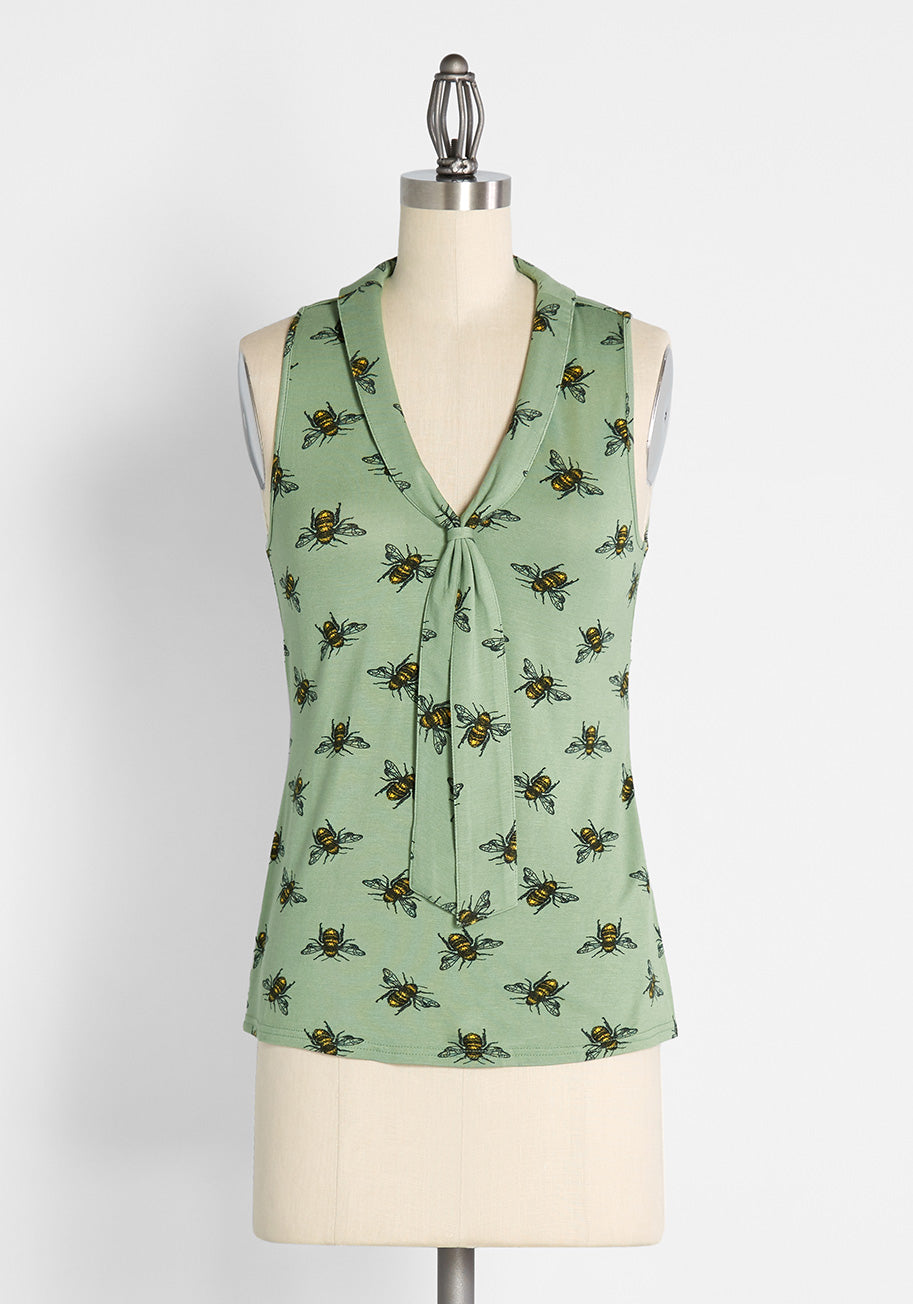 Office to Goodness Sleeveless Knit Top for Women - Comfortable Summer Workwear & Casual Wear
