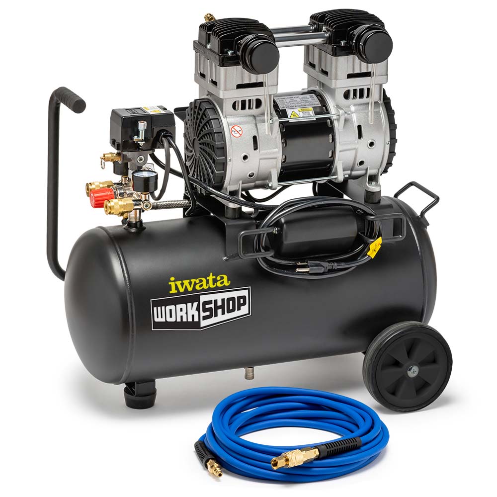 Iwata Airbrush Compressor Kit - High Performance Air Compressor for Artists & Hobbyists - Perfect for Painting, Crafting & DIY Projects