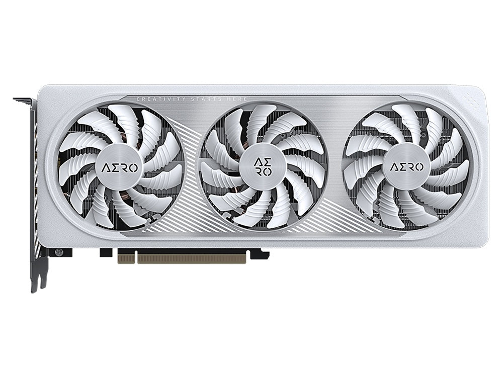 Gigabyte GeForce RTX 4060 Aero OC 8GB GDDR6 Graphics Card - White Edition, Triple Fan Cooling, PCIe 4.0, 4K Gaming & Video Editing for PC Builders & Content Creators