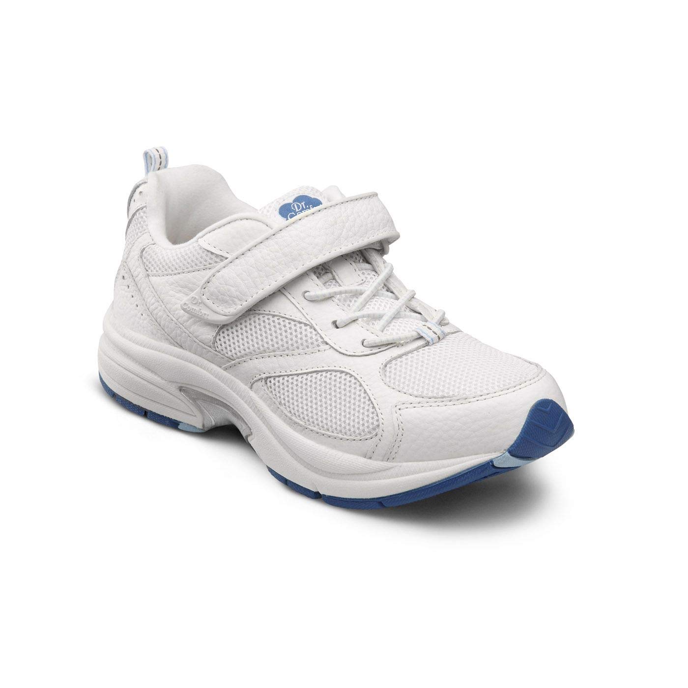 Dr. Comfort Victory White Therapeutic Shoes for Women - Gel Cushion Insoles & Adjustable Velcro Closure - Comfortable Walking Sneakers for Plantar Fasciitis, Diabetes & Everyday Wear