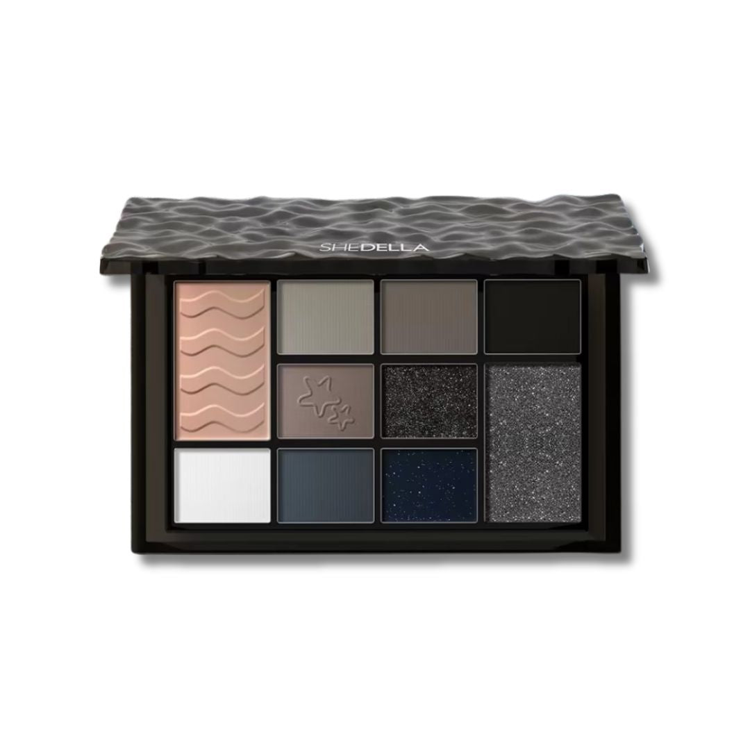 Shedella Water Ripple Earth Tone Eyeshadow Palette - 12 Matte & Shimmer Neutral Eyeshadows for Everyday Makeup | Perfect for Day to Night Looks, Bridal & Party Makeup