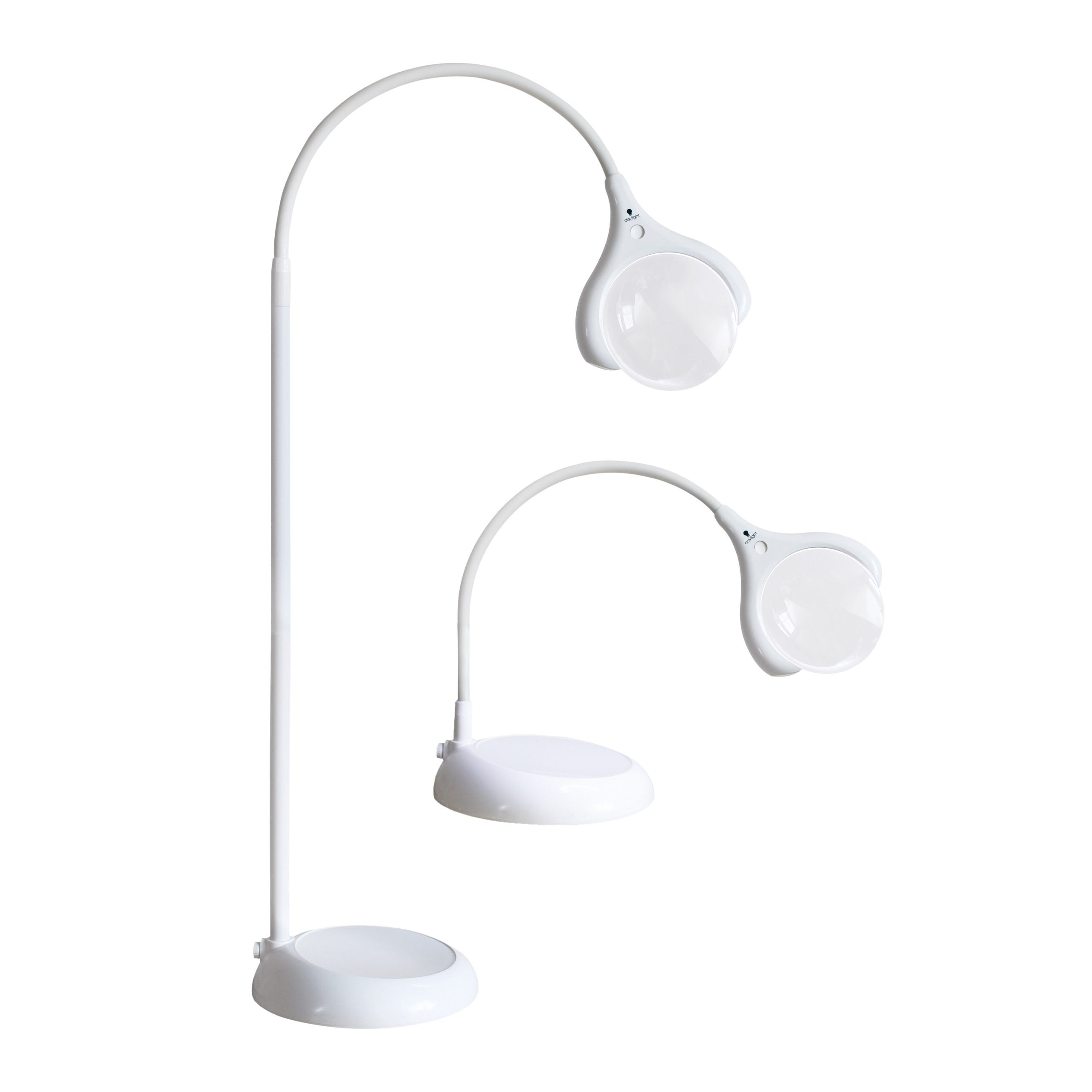 Daylight MAGnificent LED Magnifying Lamp with 5X Magnification - Adjustable Floor/Table Light for Reading, Crafts & Hobbies - Perfect for Jewelry Making, Sewing & Detailed Work