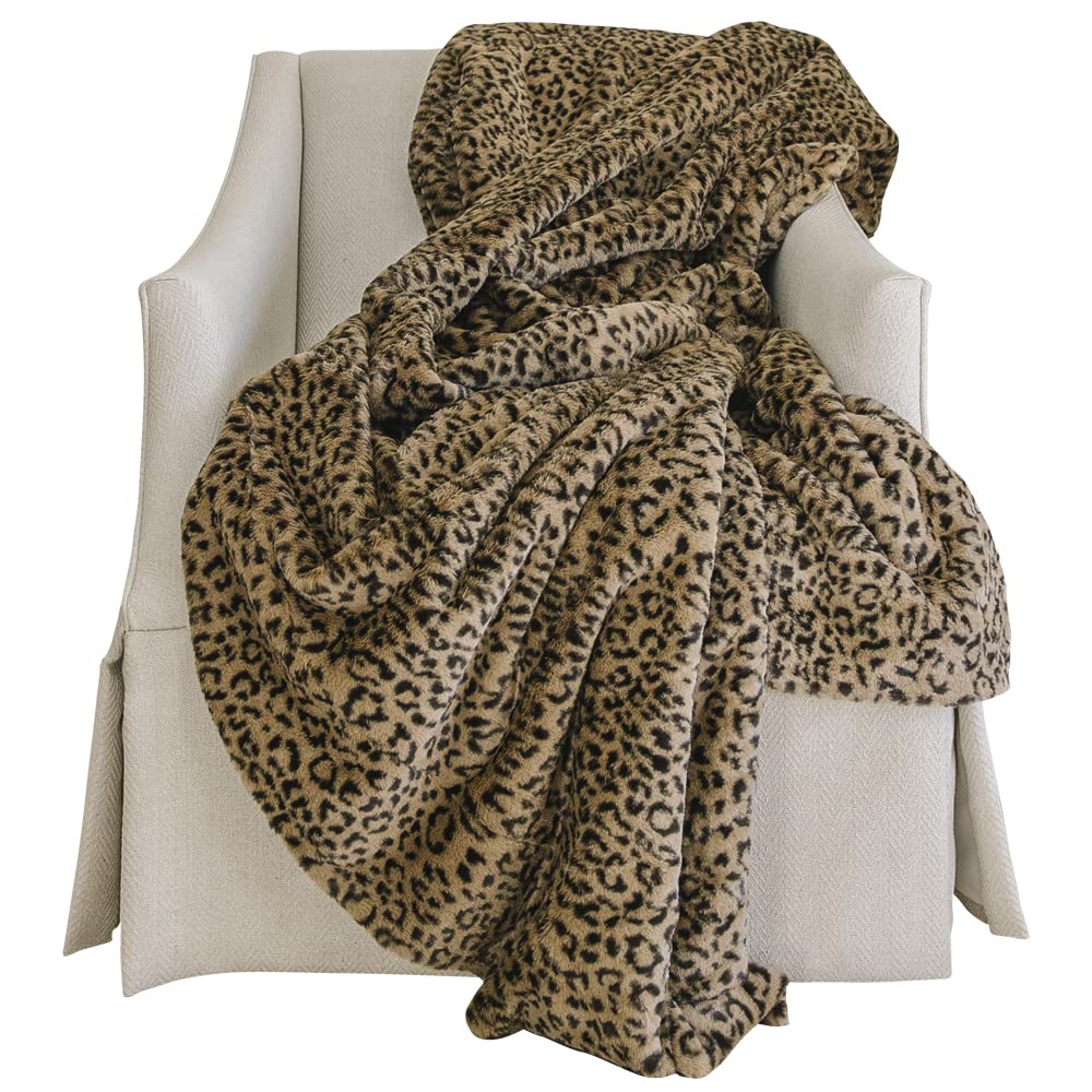 **Premium Minky Blankets for Adults, Kids & Teens - Ultra Soft, Warm & Cozy Leopard Print Blanket - Perfect for Bed, Sofa, Travel & Gift Giving**