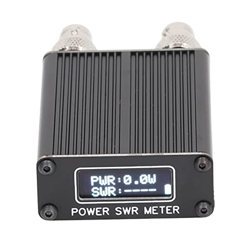 Portable Mini Standing Wave Meter - 0.1W-11W Spectrum Analyzer with SMA Interface | Durable Aluminum Alloy for Shortwave Radios | Communication Version | Perfect for Ham Radio, Field Testing & Signal Measurement