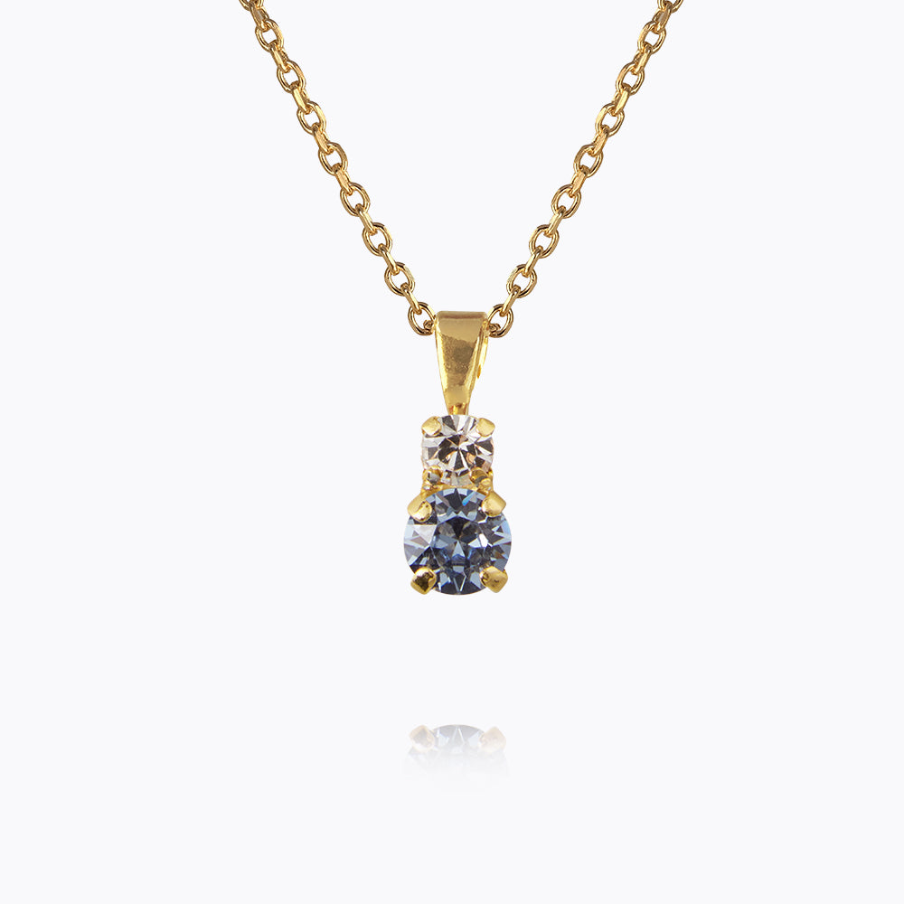 Leah Blue Crystal Necklace for Women - Elegant Layered Pendant Jewelry for Daily Wear, Parties & Gifts