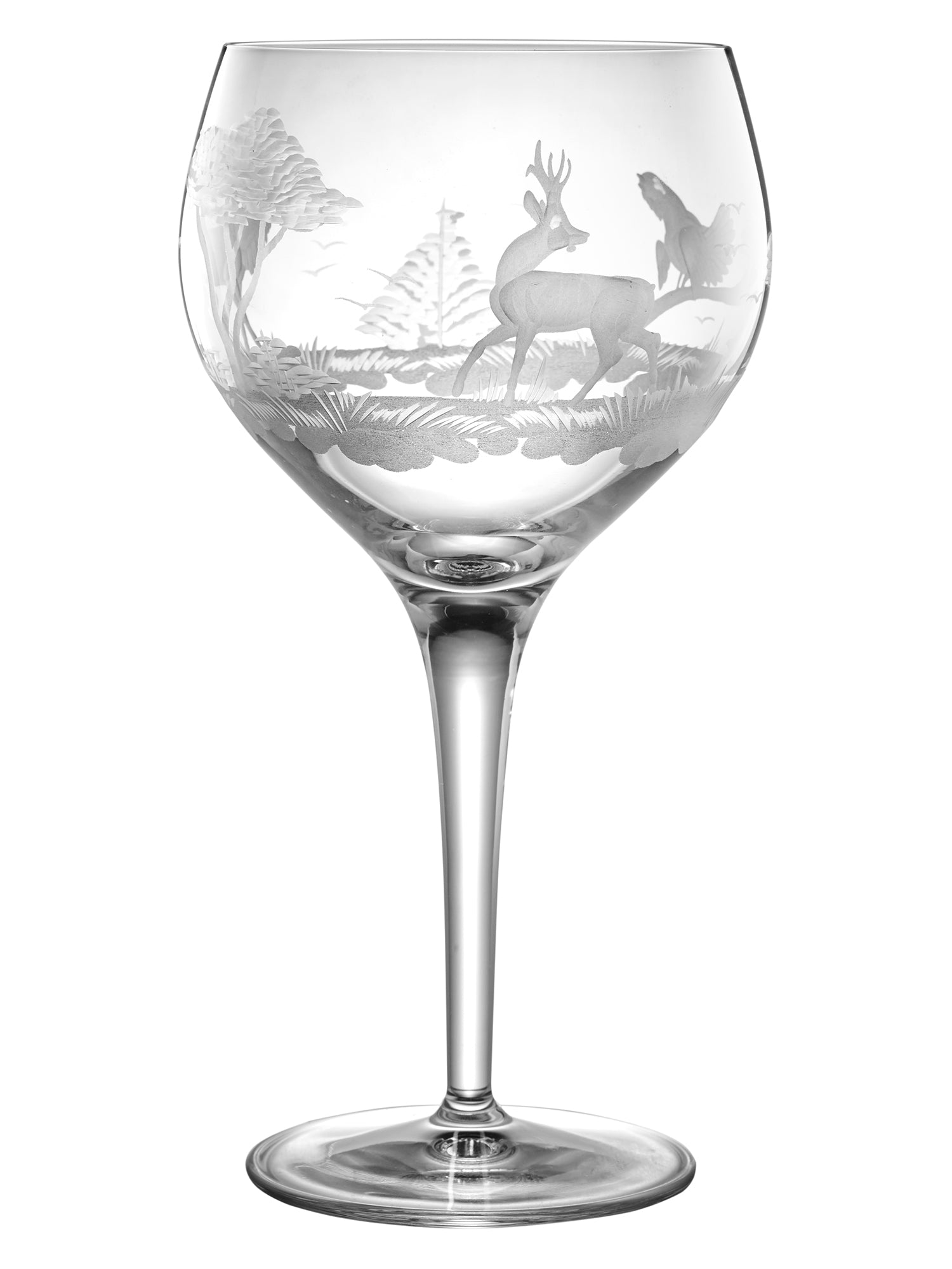 Premium Stag Red Wine Glasses Set of 4 - Elegant Crystal Stemware for Cabernet, Merlot & Pinot Noir - Perfect for Dinner Parties, Romantic Dates & Wine Tasting Events