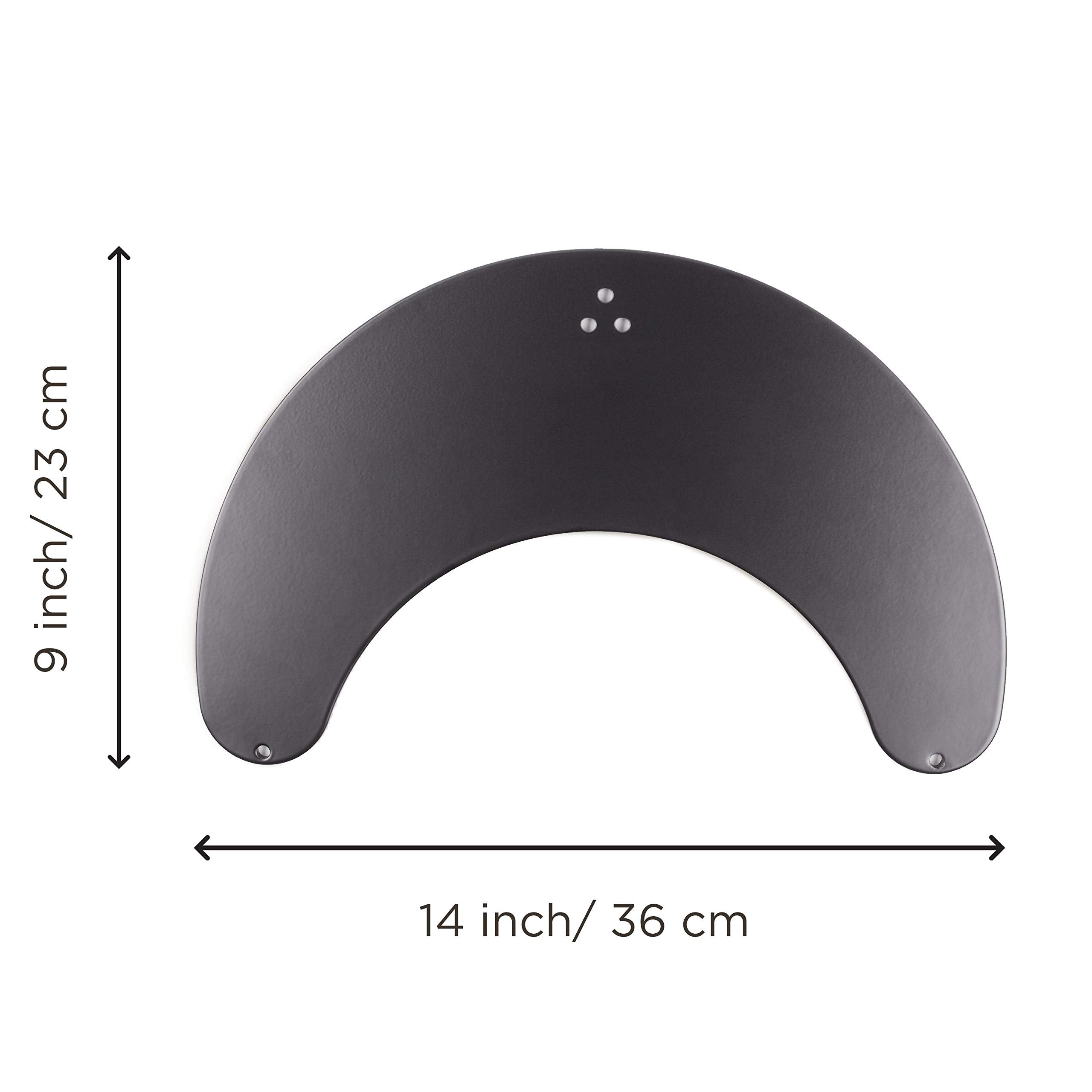 Duronic DM25D Heavy Duty Monitor Stand for Pole | Compatible with DM15, DM25, DM35, DM453 Poles | Flat Freestanding Desk Base | Secure Alternative to Clamp/Grommet Mounting | Perfect for Office Workstations, Home Desks & Multi-Monitor Setups