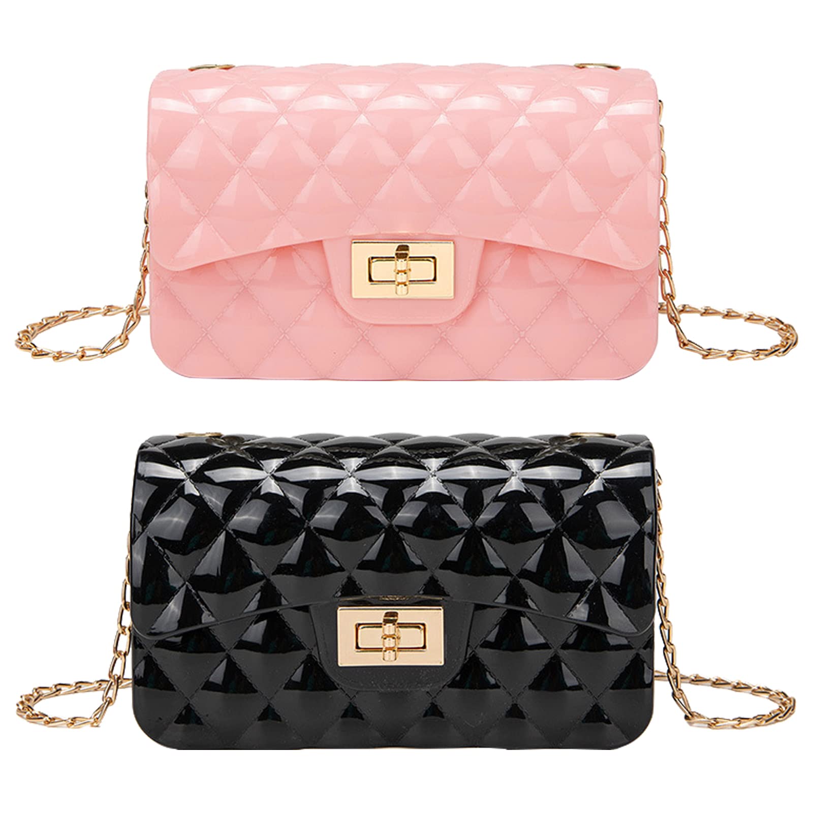 SOTOGO 2 Pack Girls Crossbody Purse - Cute Mini Princess Shoulder Bag for Toddlers & Kids | Perfect for School, Birthday Gifts & Daily Use