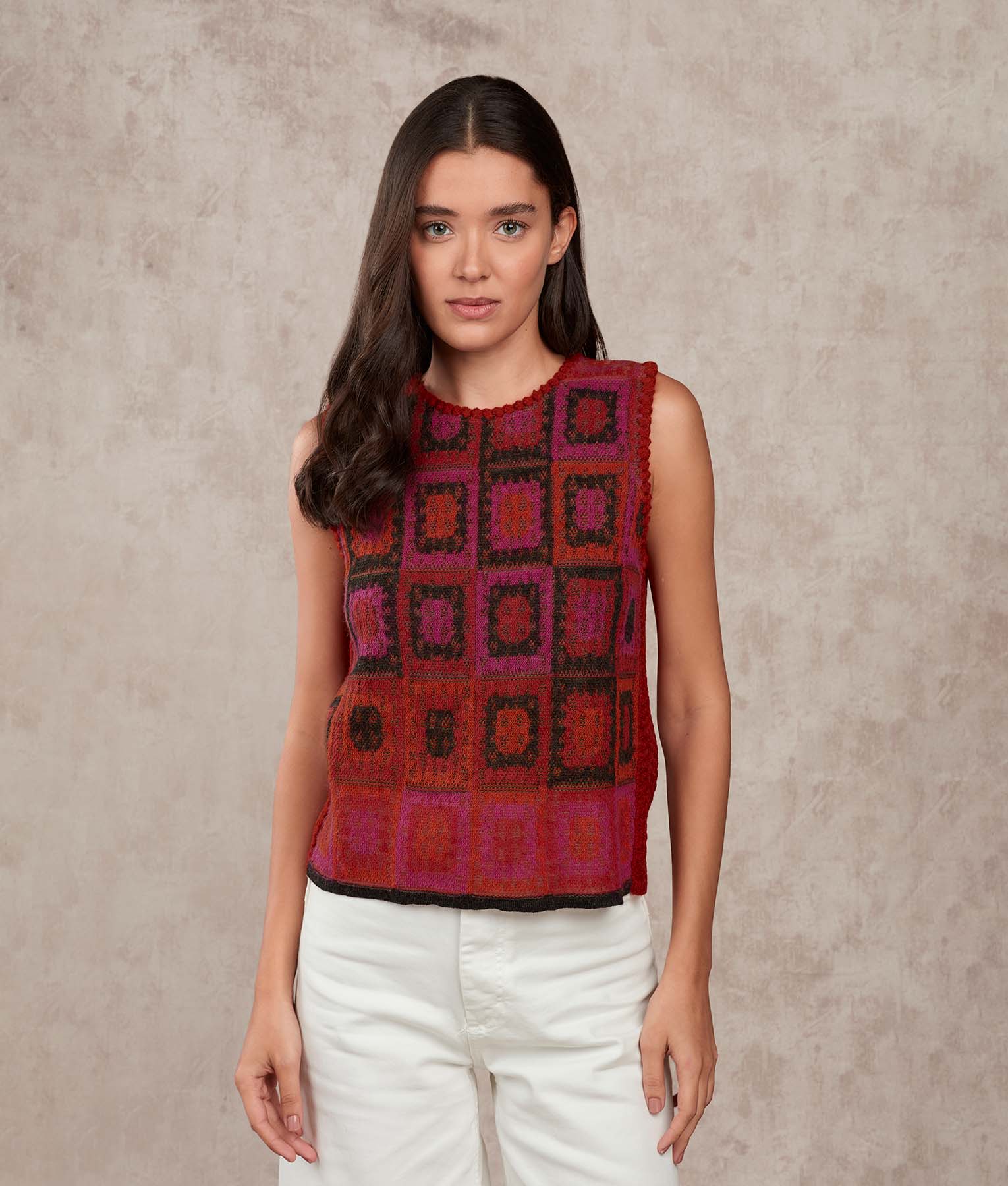 Dreams Of Crochet O Neck Vest - Women's Handmade Crochet Vest, Boho Chic Summer Cardigan, Perfect for Beach Cover-Up, Festival Outfits & Casual Wear