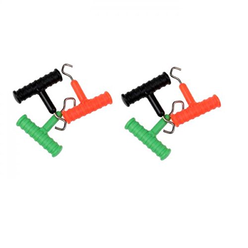 MonkeyJack 6Pcs Carp Fishing Knot Puller Tool - Rig Making & Hair Rig Tool for Sea Fishing - Durable Fishing Accessories for Carp, Bass & Freshwater Fishing