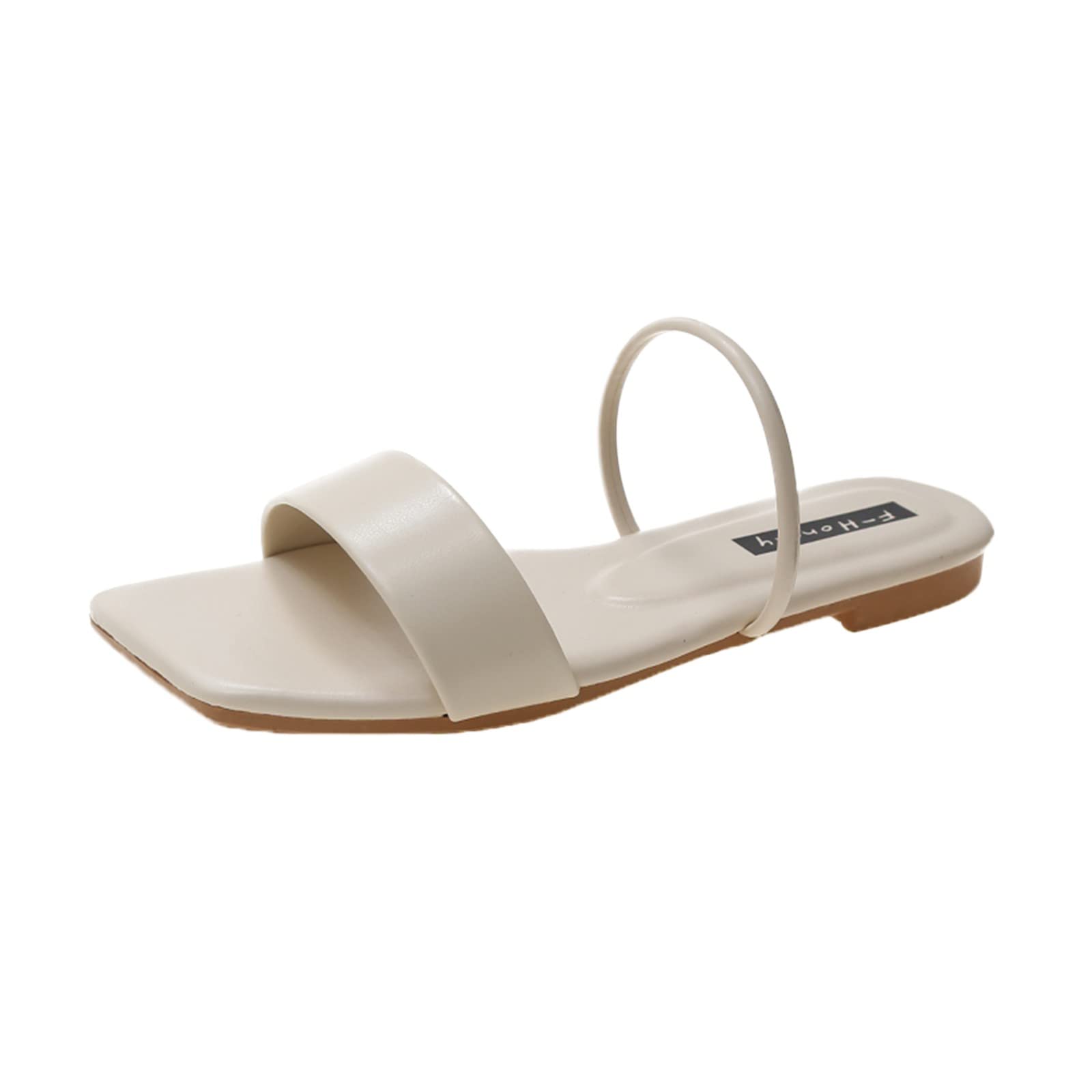 Women's Comfortable Flat Sandals - Solid Color Summer Fashion Footwear for Casual Wear | Perfect for Beach, Vacation & Everyday Outfits