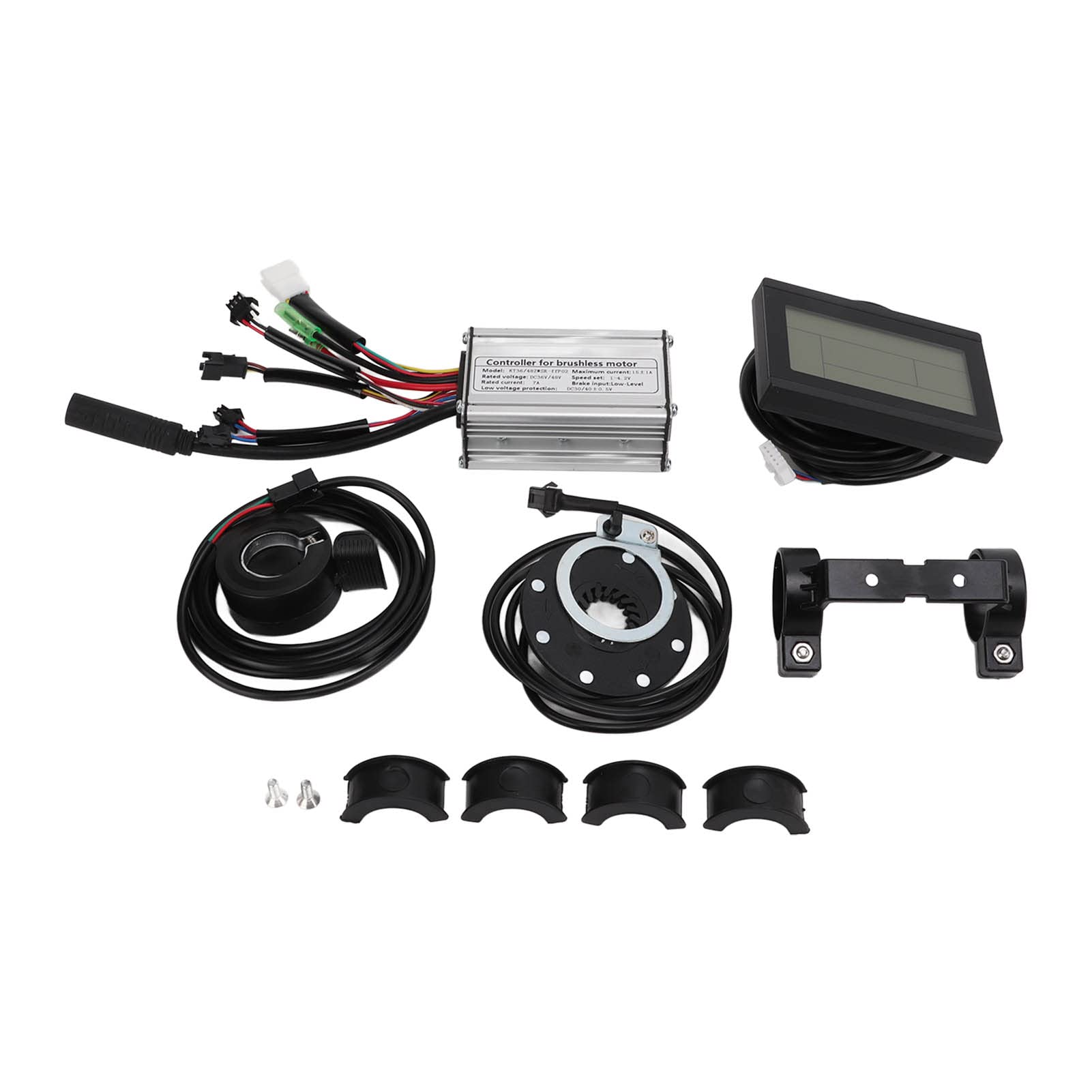 Vbestlife 36V/48V 250W Electric Bike Conversion Kit with KT 15A Motor Controller, LCD3 Display, Throttle & Power Assist Sensor - Perfect for Commuting, Off-Road & DIY E-Bike Modifications