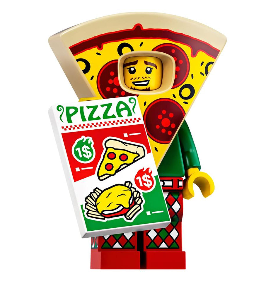 Lego Minifigure Series 19 Pizza Costume Guy - Collectible Building Toy for Kids & Adults - Perfect for Halloween Costumes, Cosplay & Lego Collections