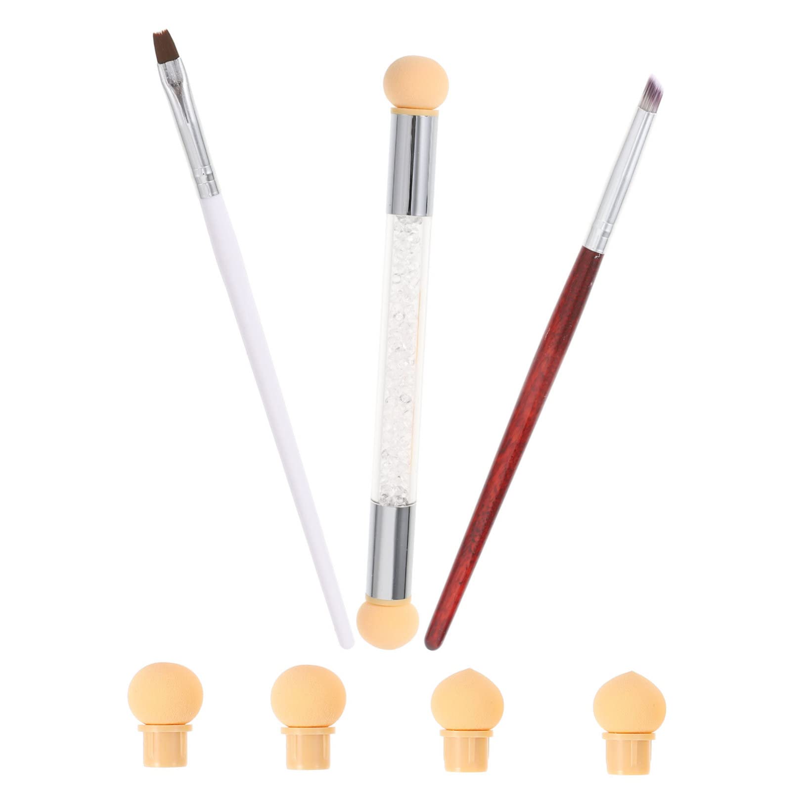 STAHAD 3-Piece Nail Art Brush Set - Professional Nail Painting & Dotting Pen Kit for Acrylic, Gel, and Nail Art Designs - Perfect for Salon, Home Manicure, and DIY Nail Art