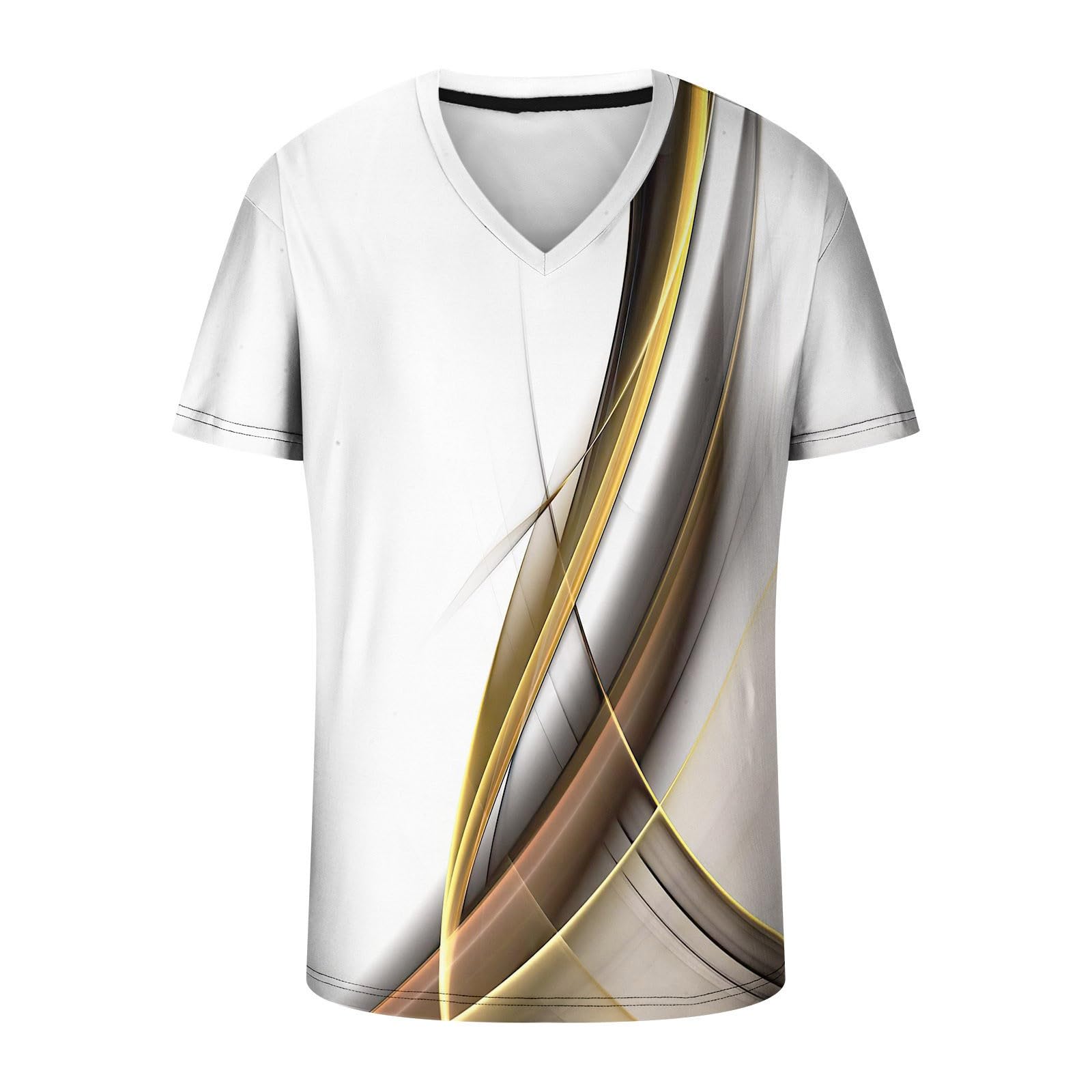 3D Printed Men's Short Sleeve T-Shirt - Graphic Casual Tee for Summer, Slim Fit Workout Top - Running, Gym, Sports & Everyday Wear