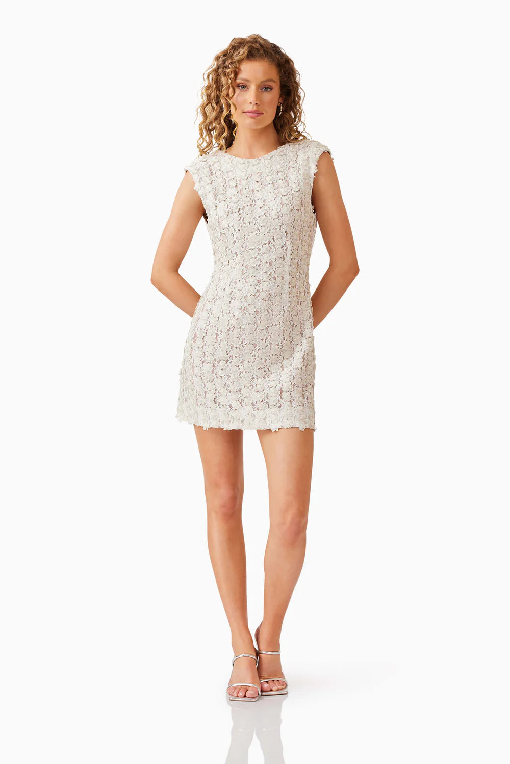 Cali Shift Mini Dress for Women - Elegant Ivory Gold Summer Casual Dress | Perfect for Beach, Party, and Daily Wear