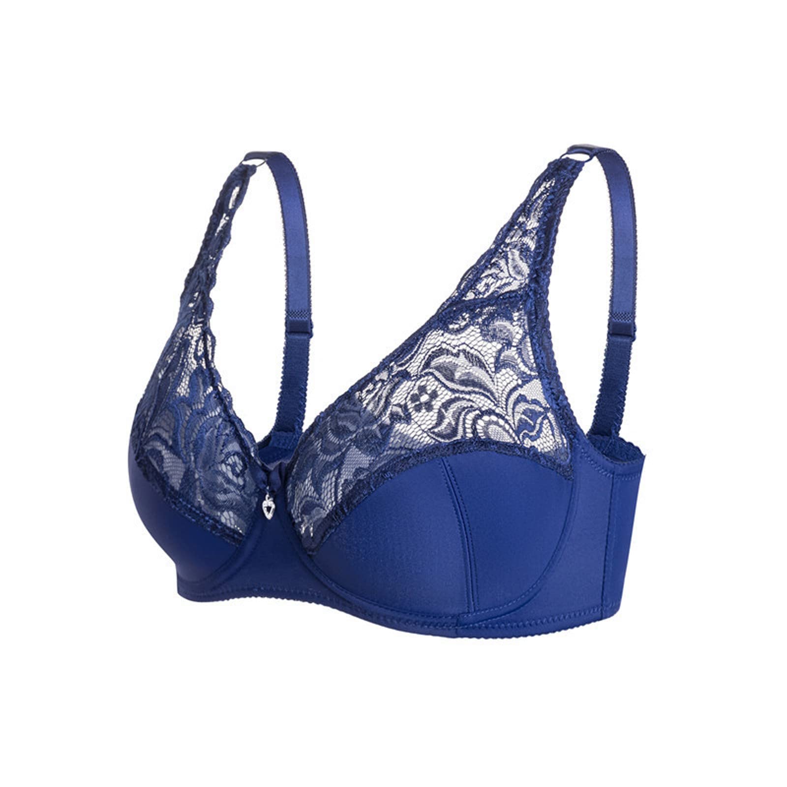 Wireless Lace Bralette for Women - Comfortable Convertible Straps & Removable Pads - Seamless Underwire-Free Bra for Yoga, Sleep & Everyday Wear