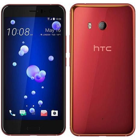 HTC U11 64GB Unlocked Smartphone - Solar Red (GSM Compatible) for Work, Travel & Everyday Use